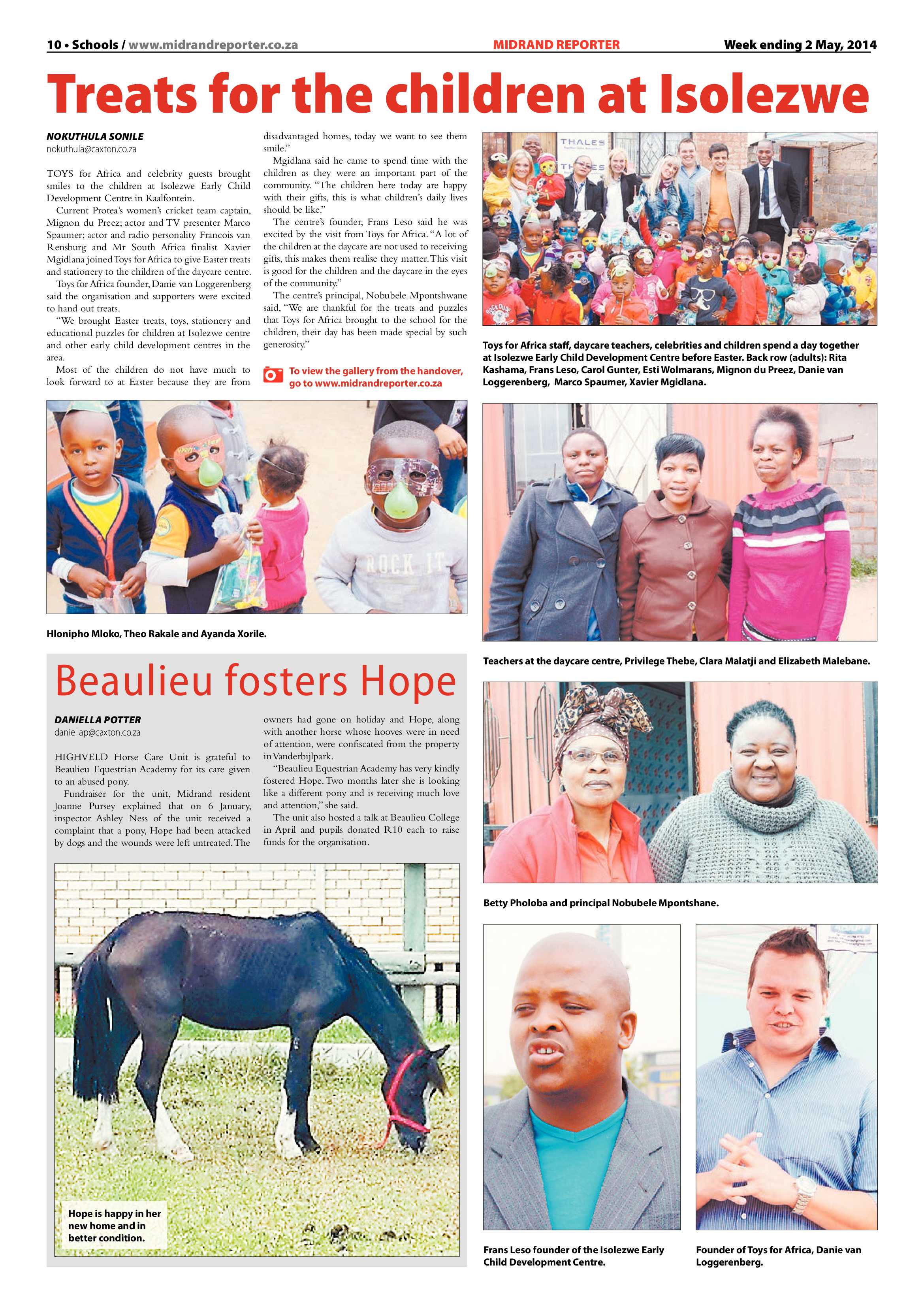 Midrand Reporter, 02 May 2014 page 10