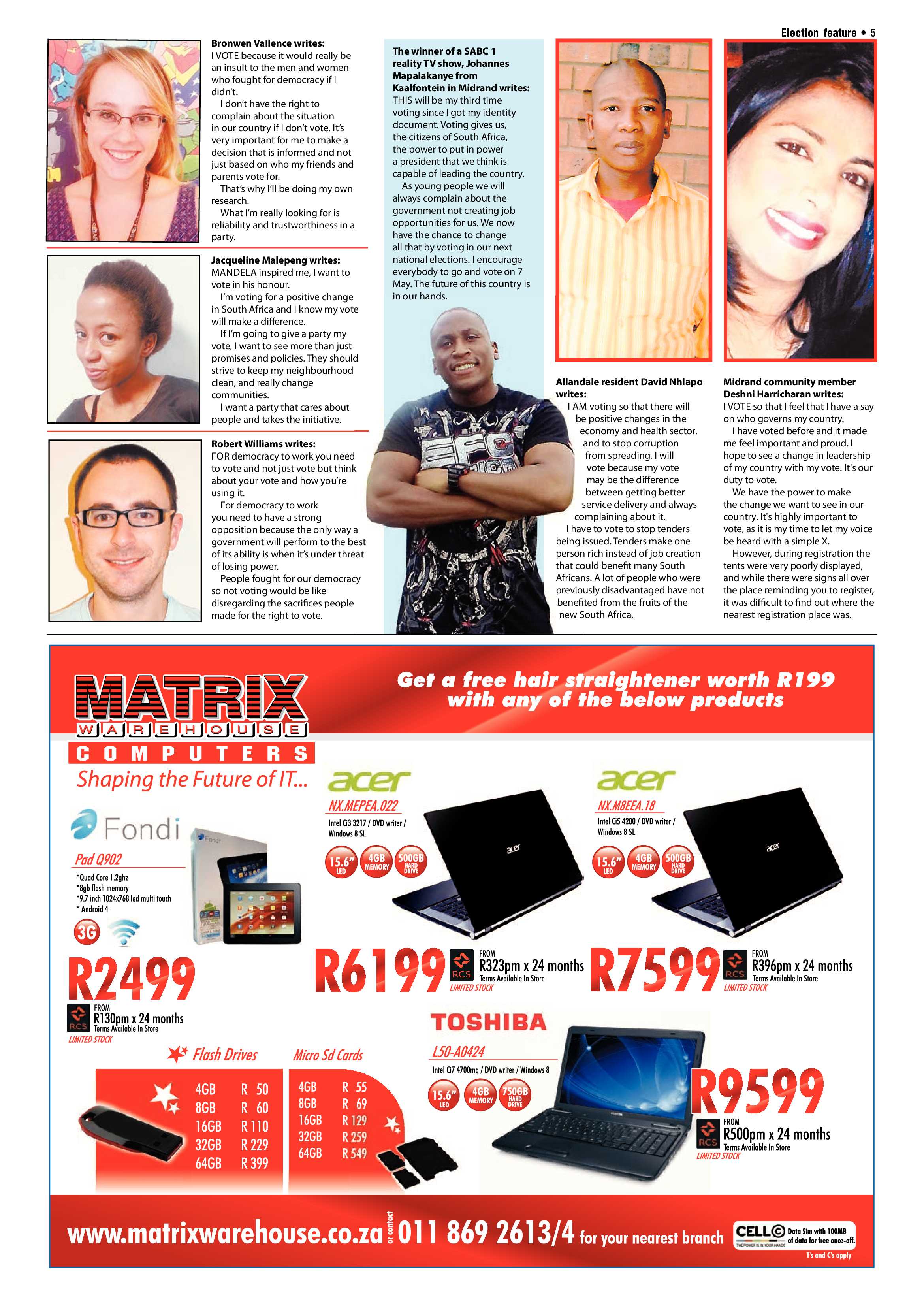 Midrand Reporter, 02 May 2014 page 15