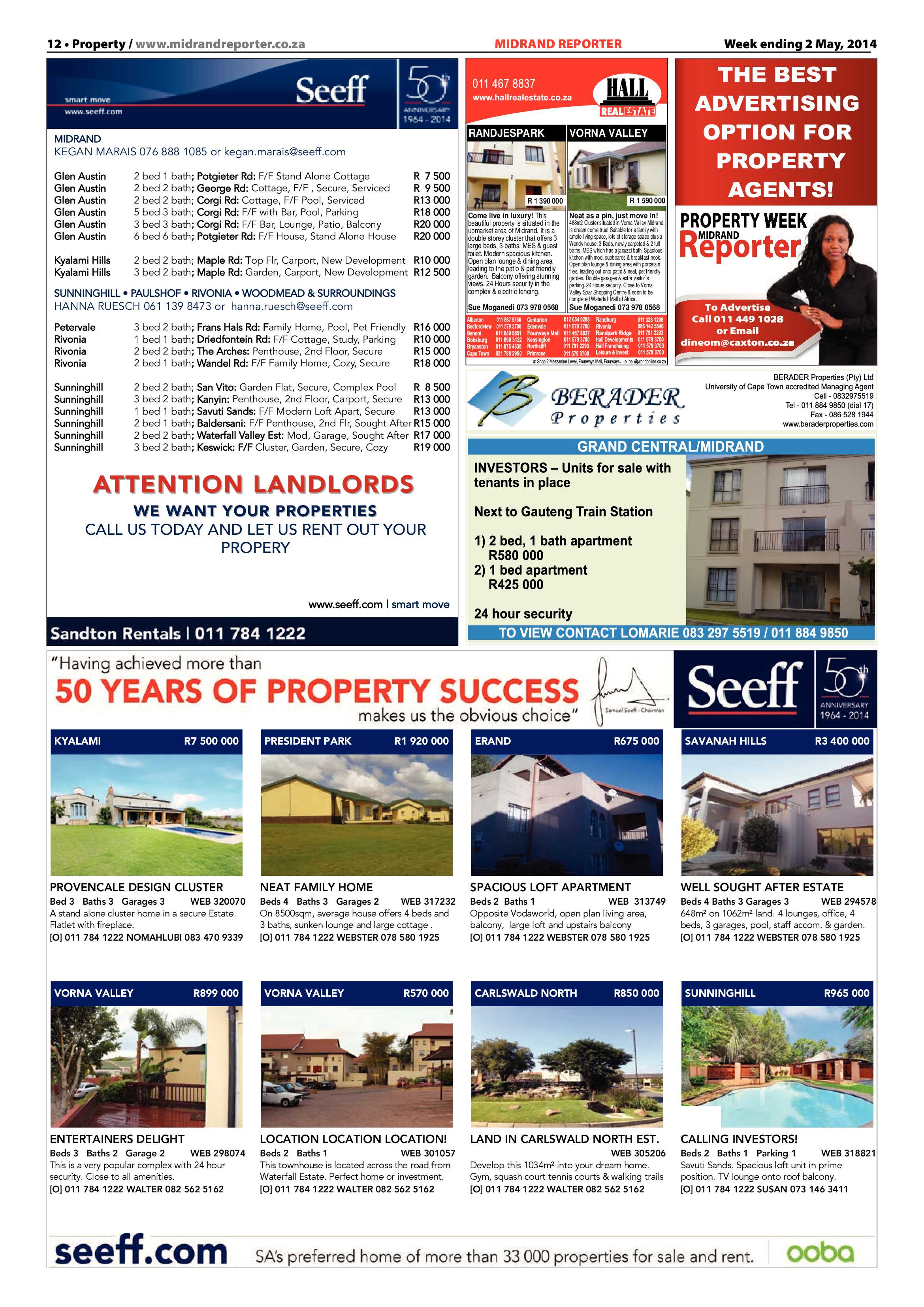 Midrand Reporter, 02 May 2014 page 20