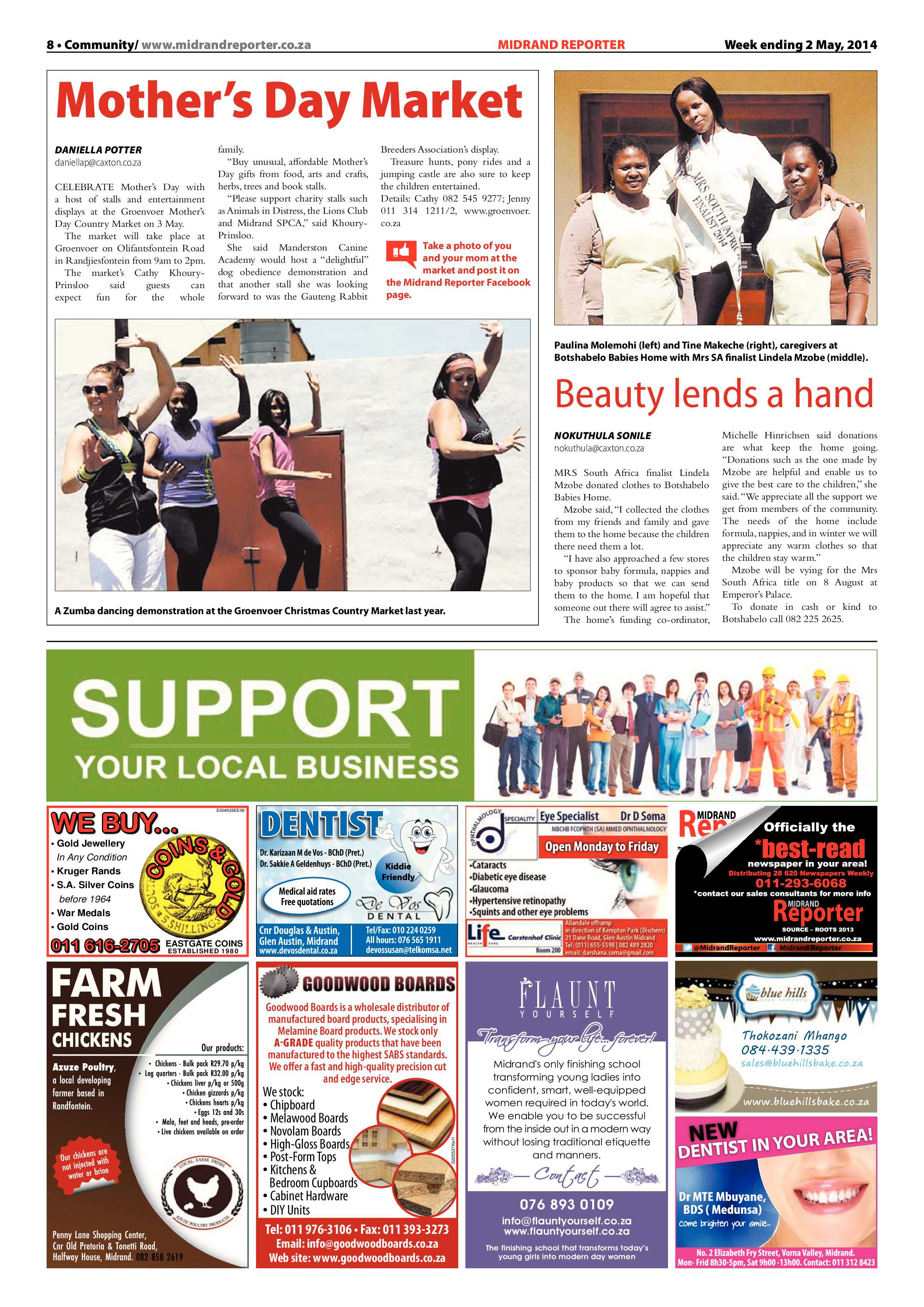 Midrand Reporter, 02 May 2014 page 8