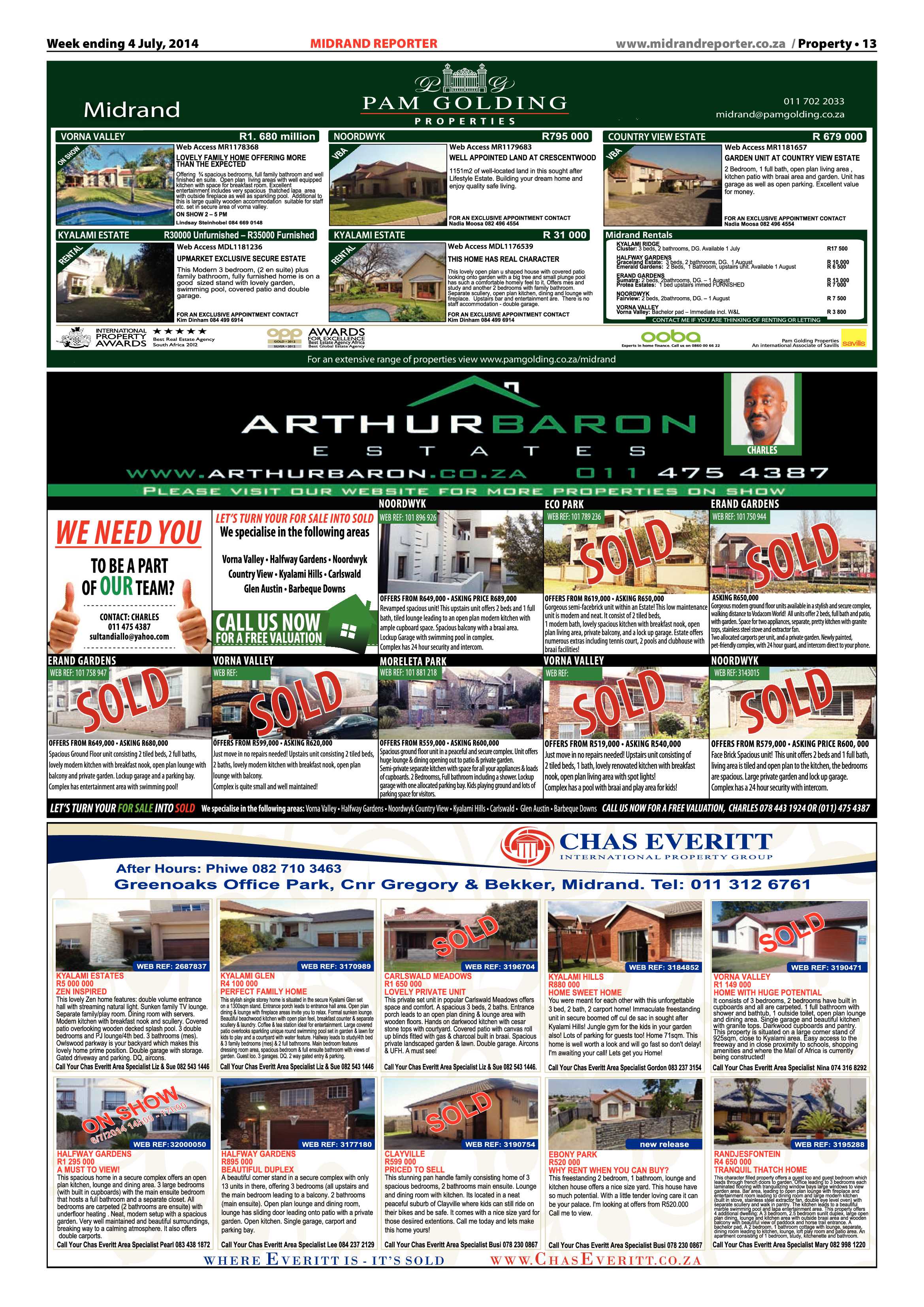 Midrand Reporter, 04 July 2014 page 13
