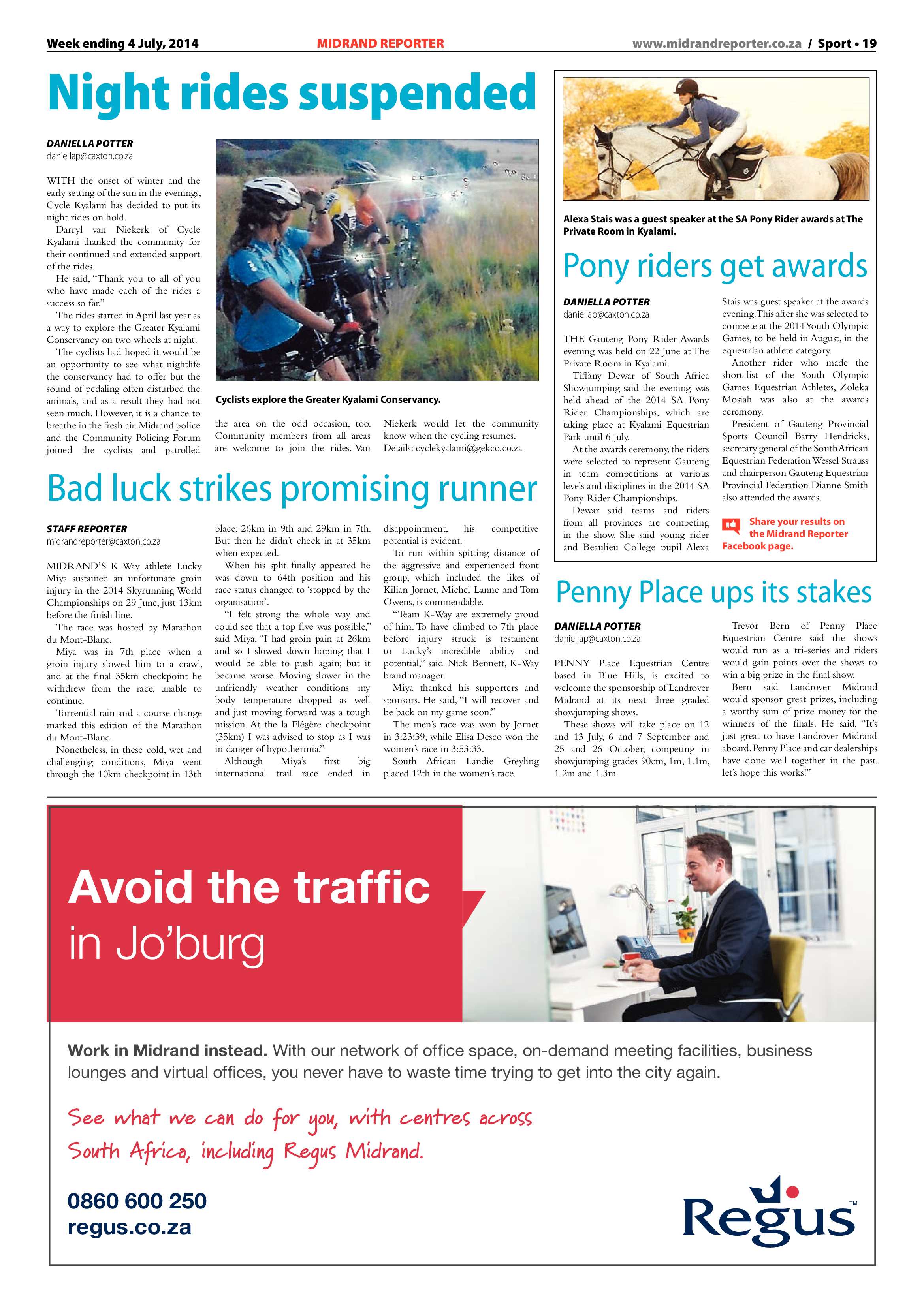 Midrand Reporter, 04 July 2014 page 19