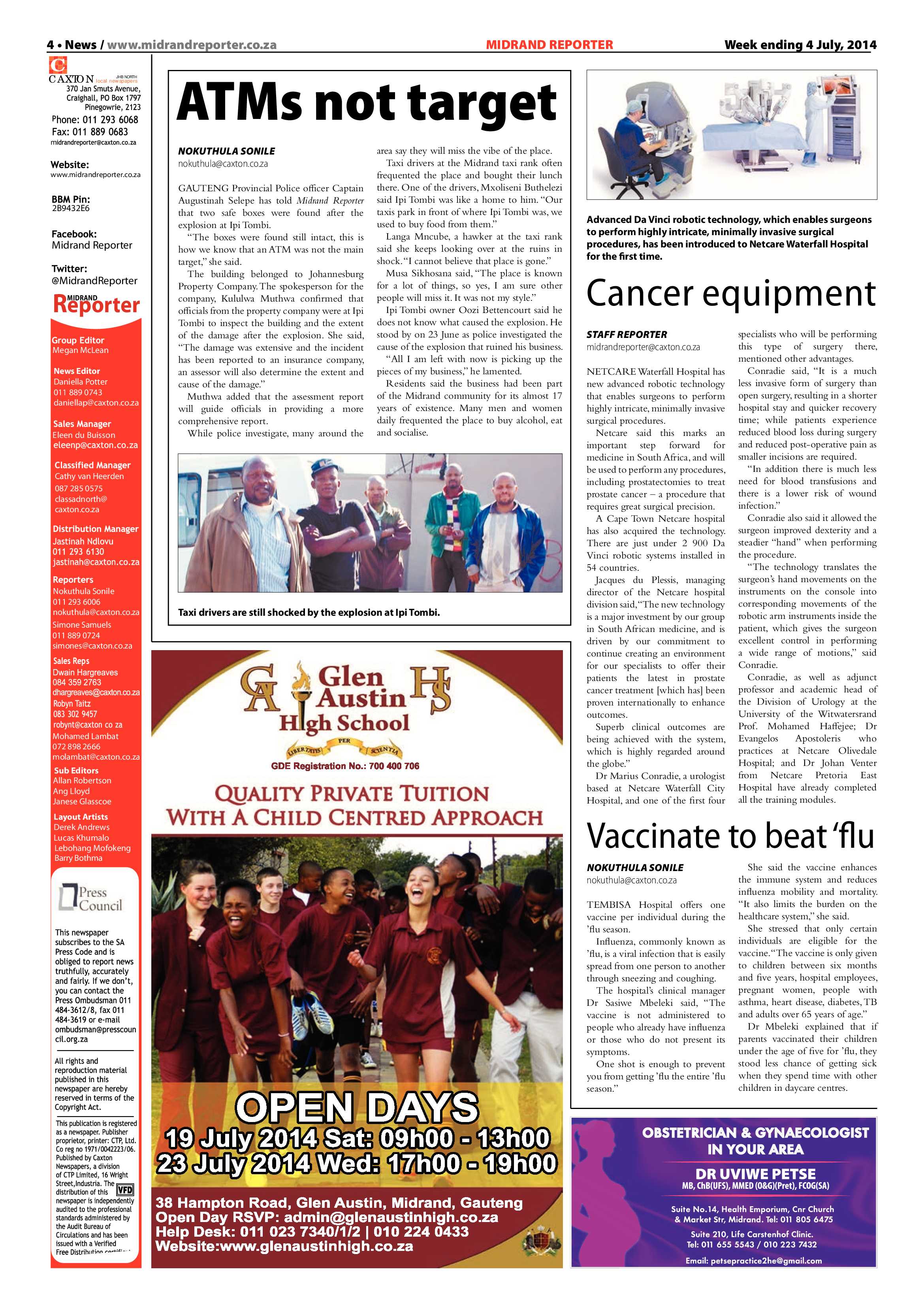 Midrand Reporter, 04 July 2014 page 4