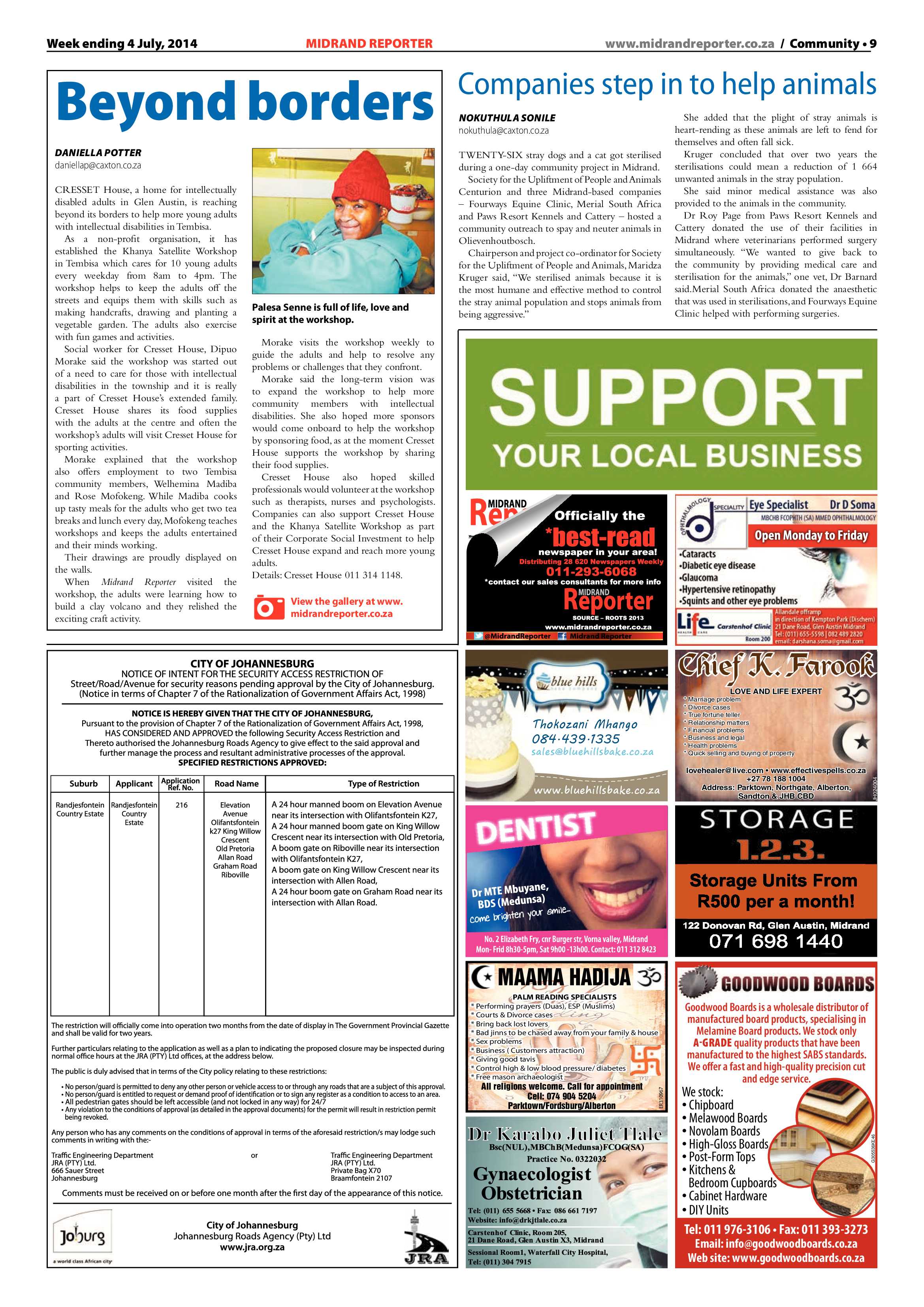 Midrand Reporter, 04 July 2014 page 9
