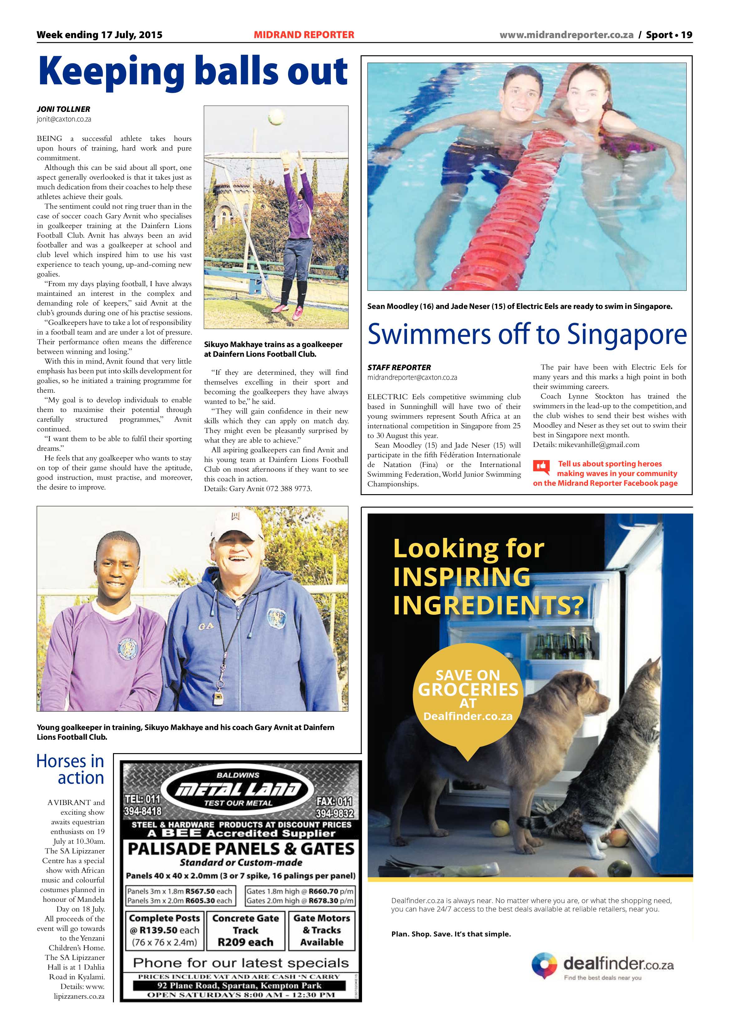 Midrand Reporter, 17 July 2015 page 19