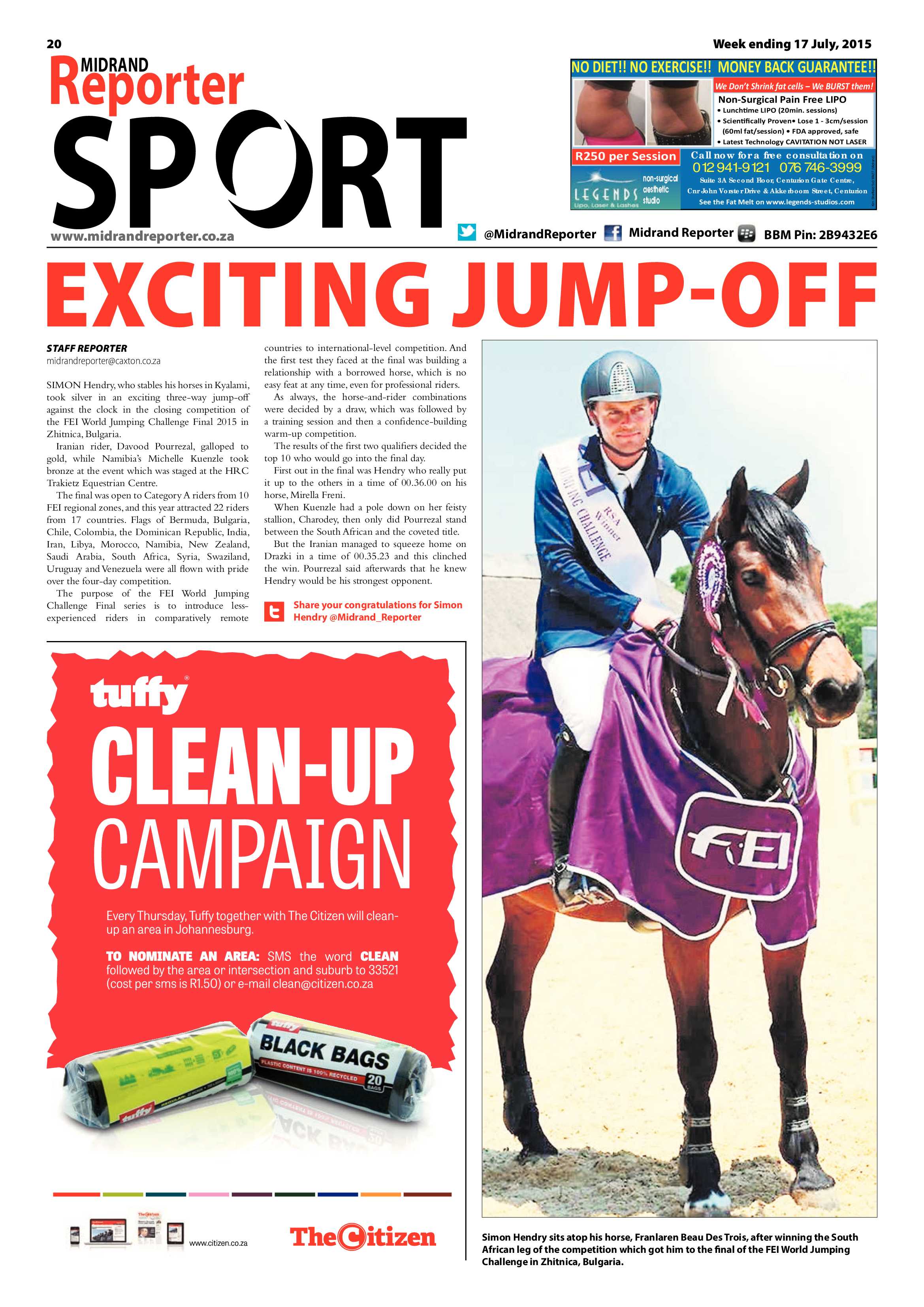 Midrand Reporter, 17 July 2015 page 20