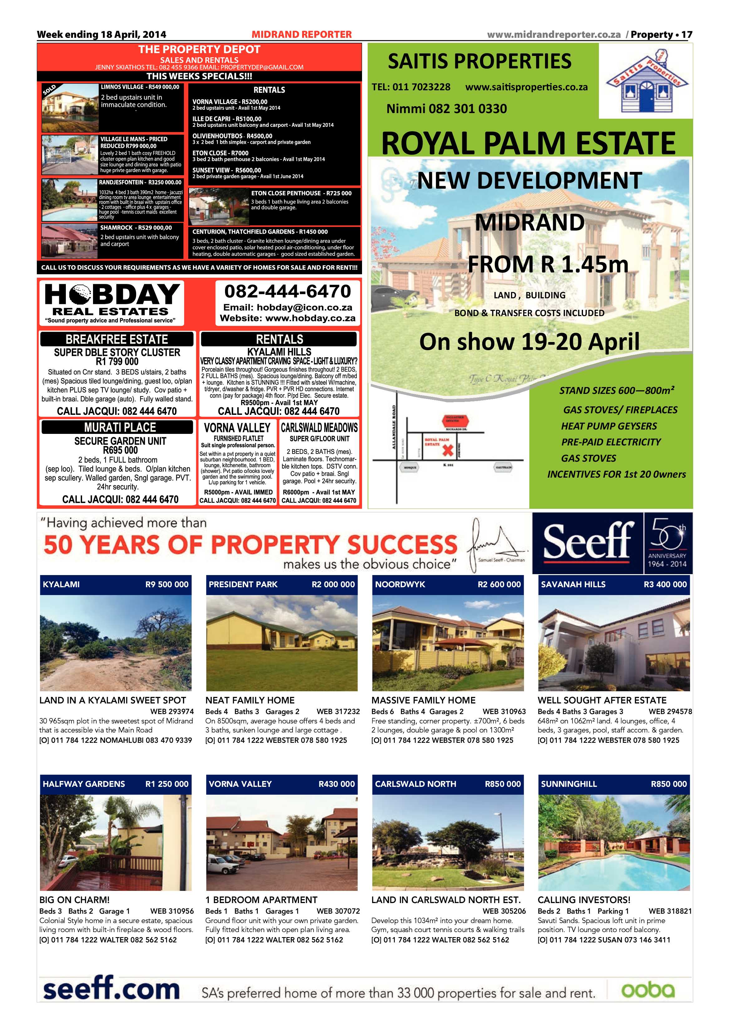 Midrand Reporter, 18 April 2014 page 17