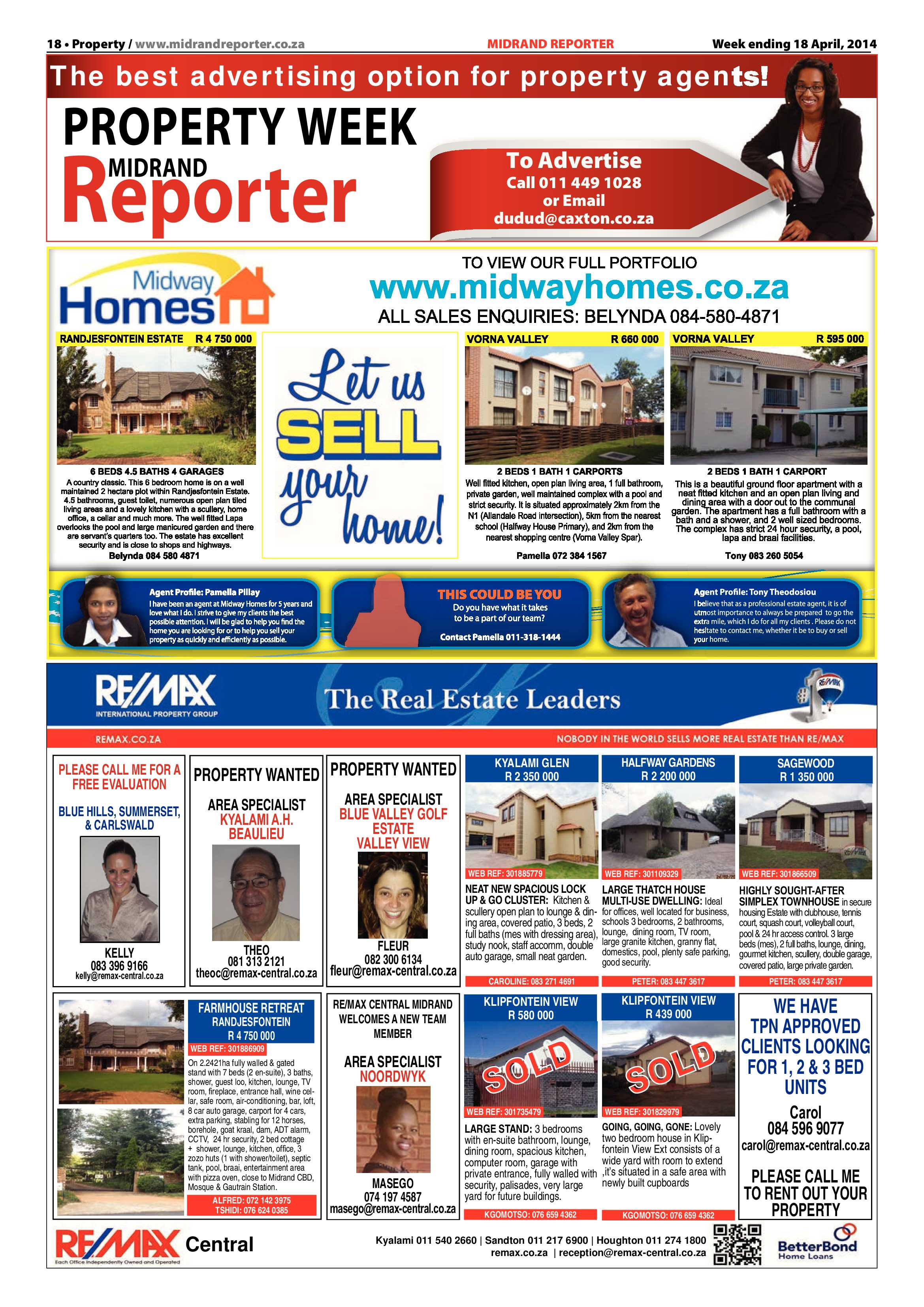Midrand Reporter, 18 April 2014 page 18