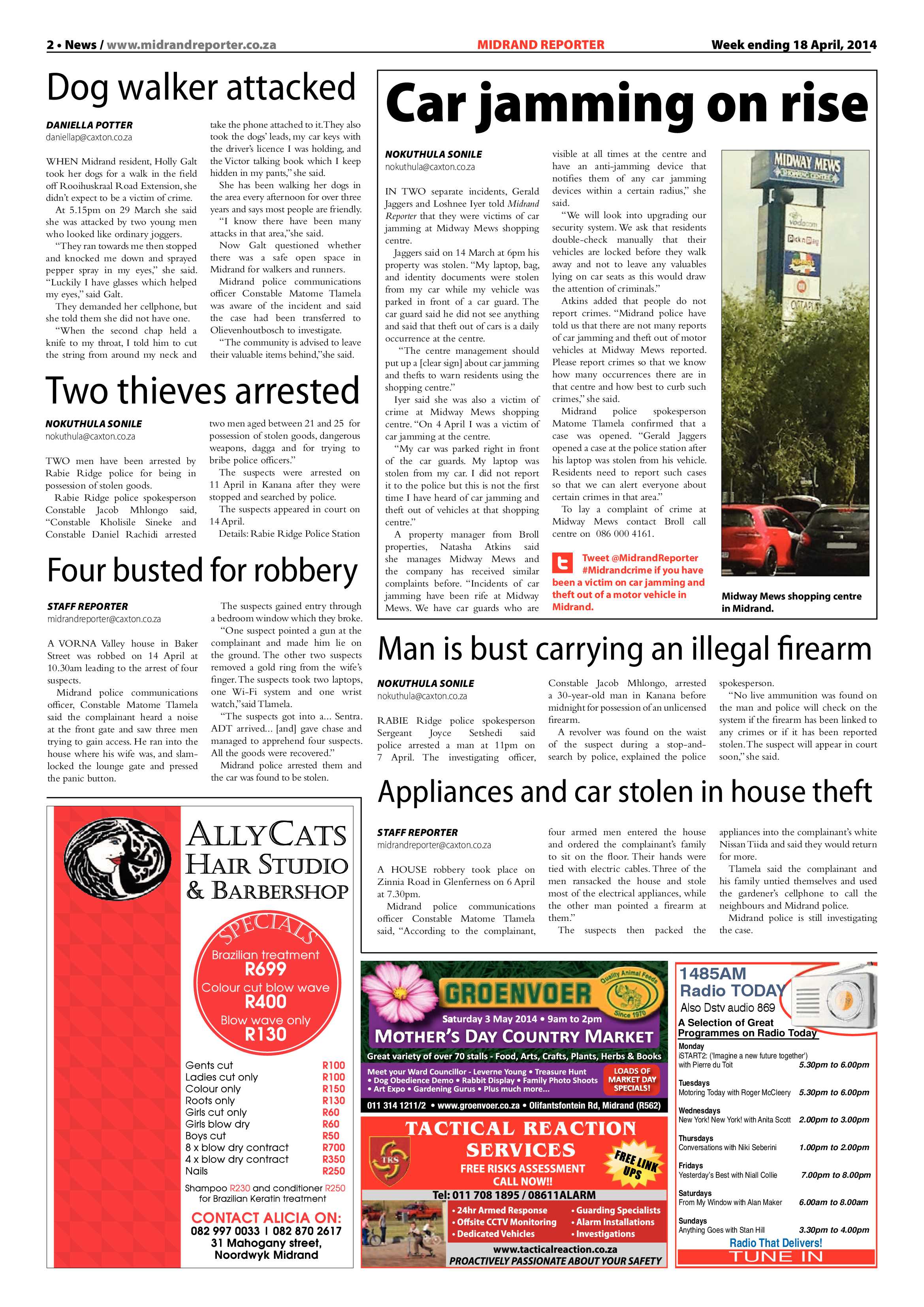 Midrand Reporter, 18 April 2014 page 2