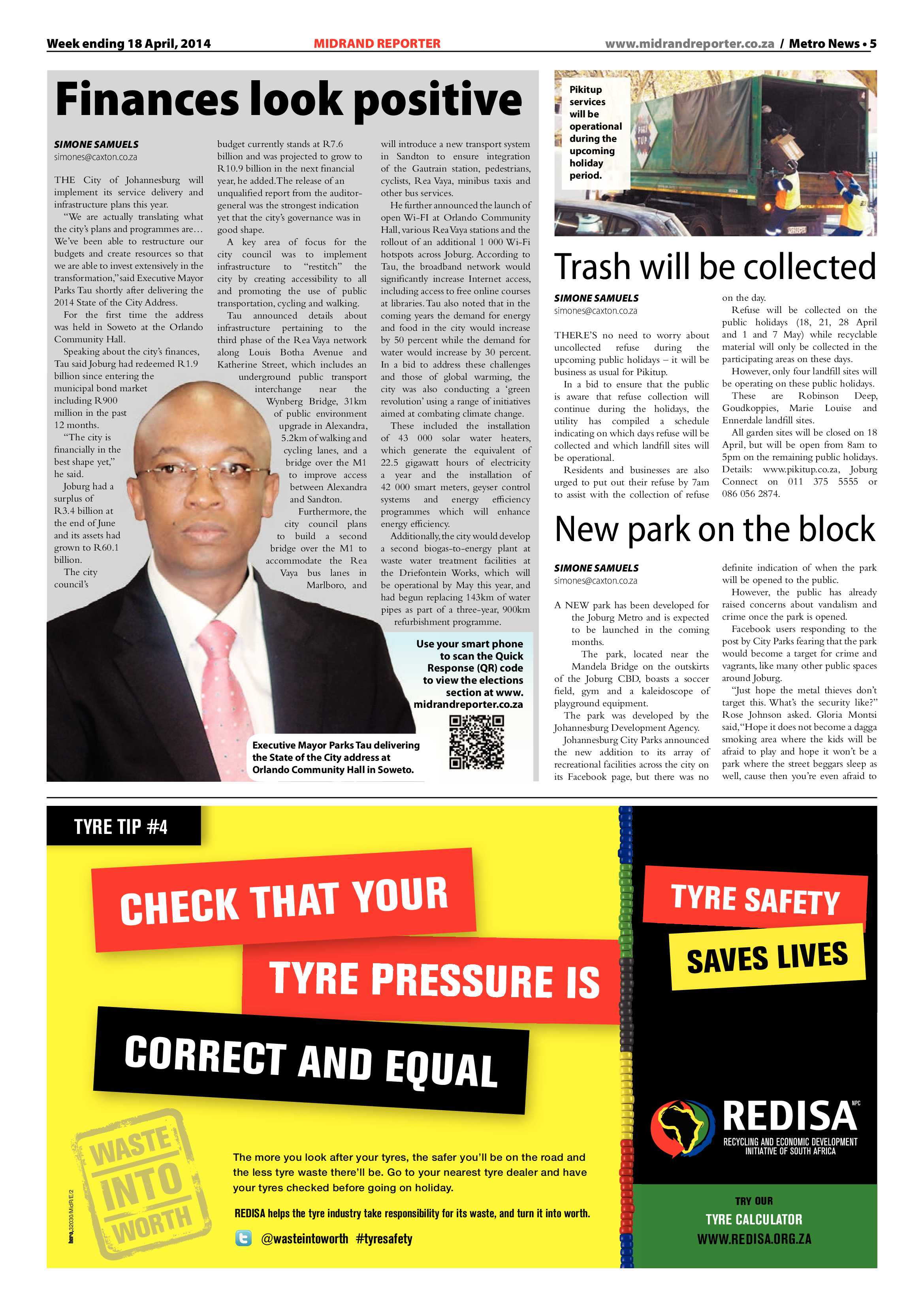 Midrand Reporter, 18 April 2014 page 5