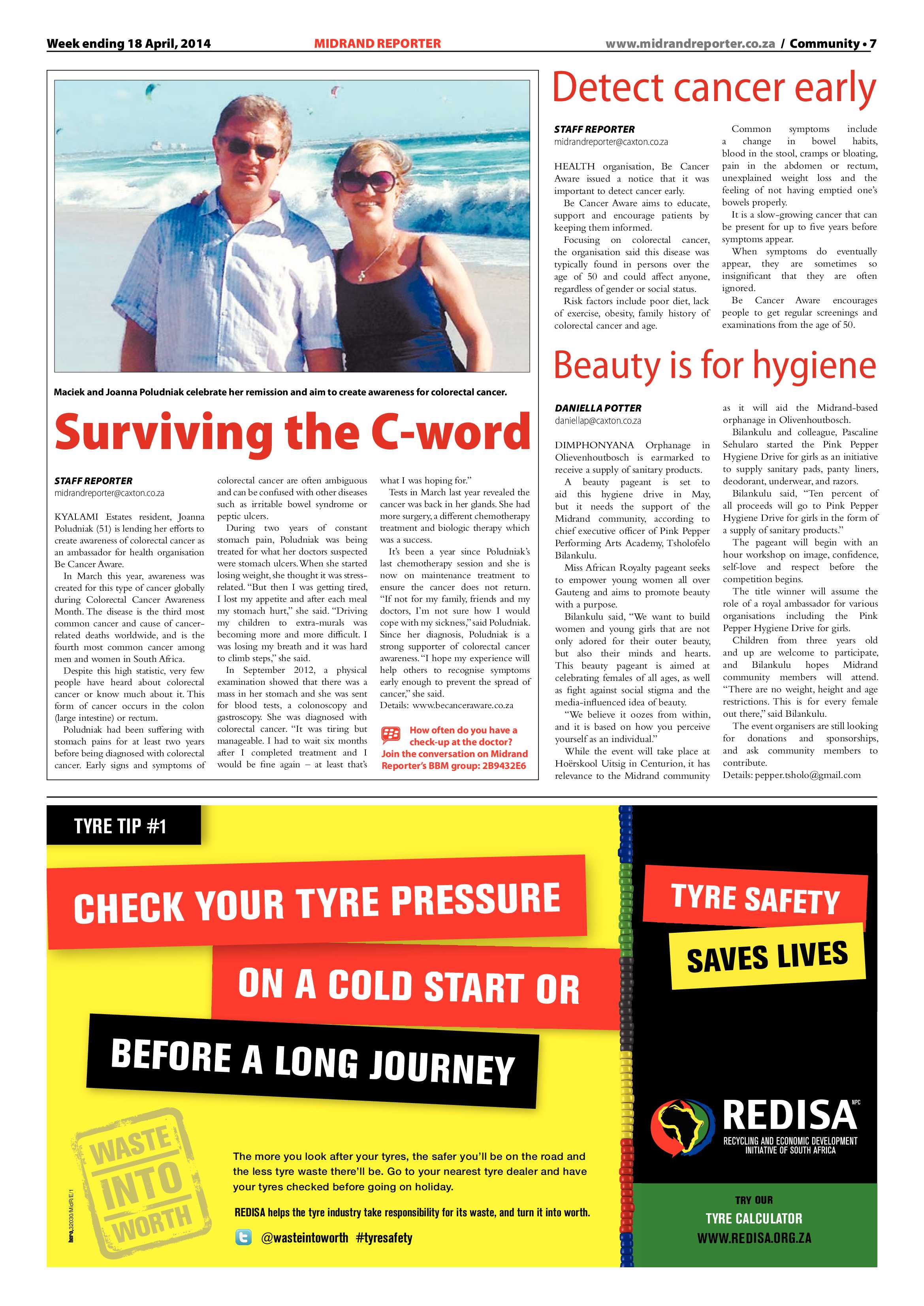 Midrand Reporter, 18 April 2014 page 7