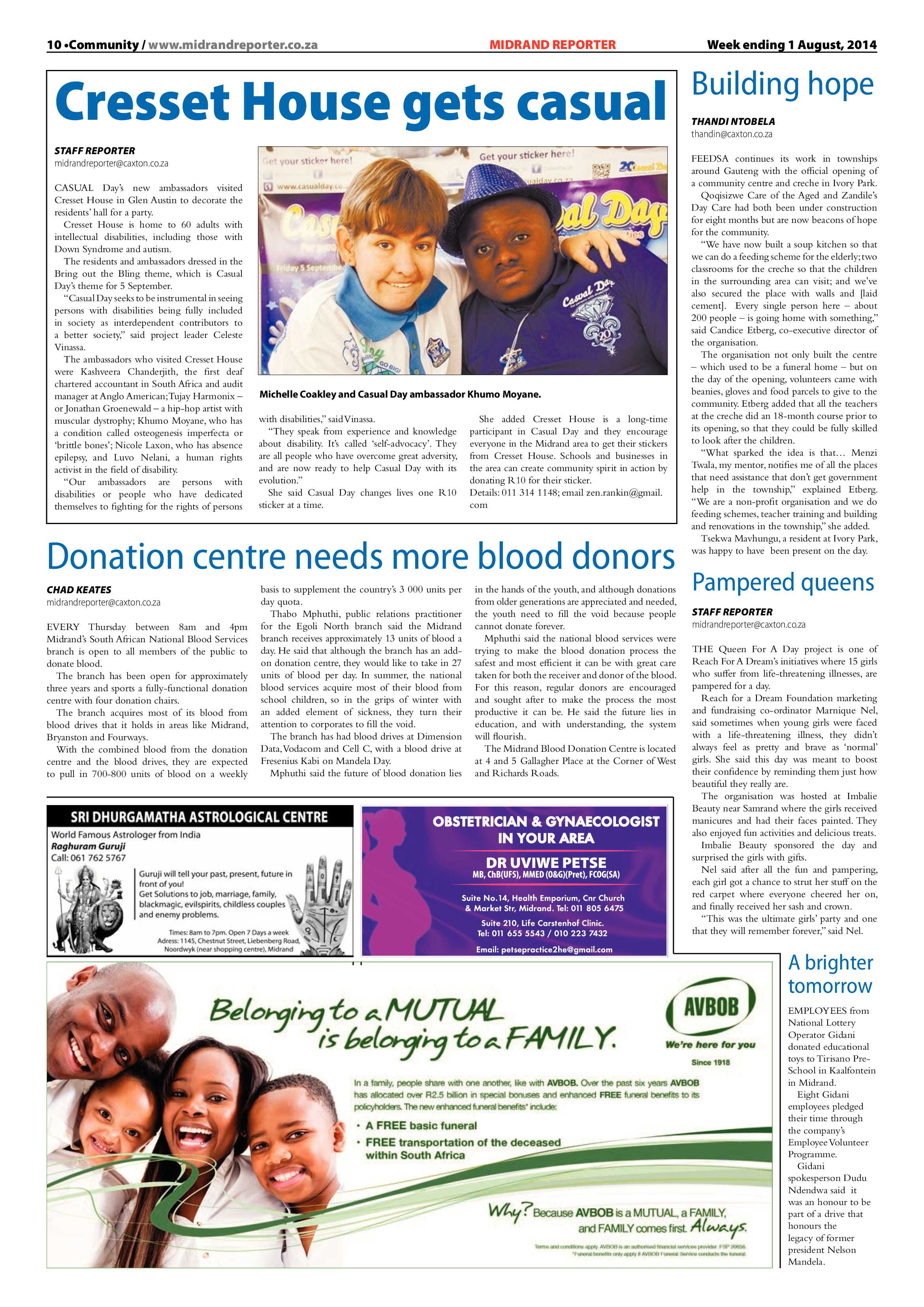 Midrand Reporter, 1 August 2014 page 10