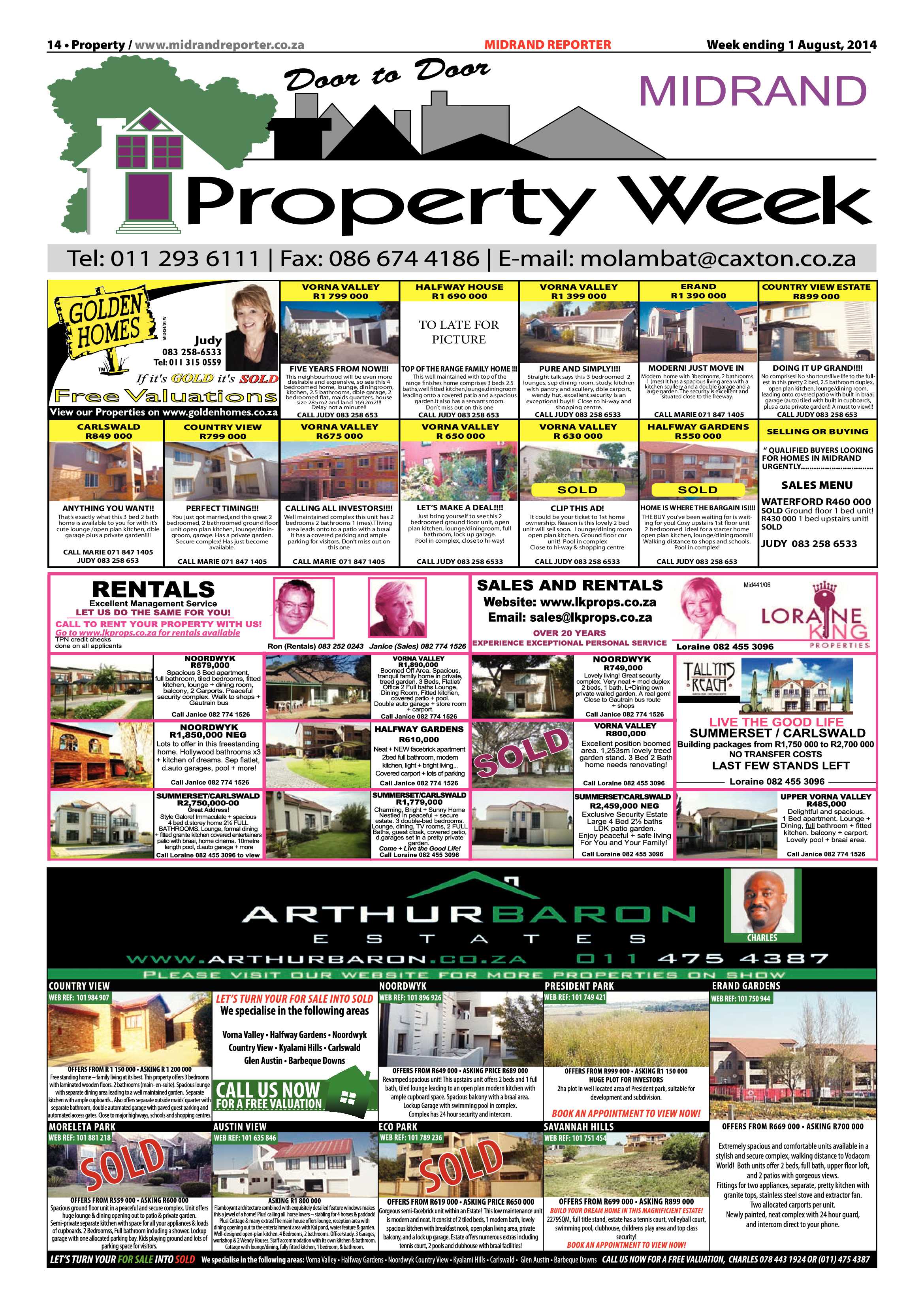 Midrand Reporter, 1 August 2014 page 14