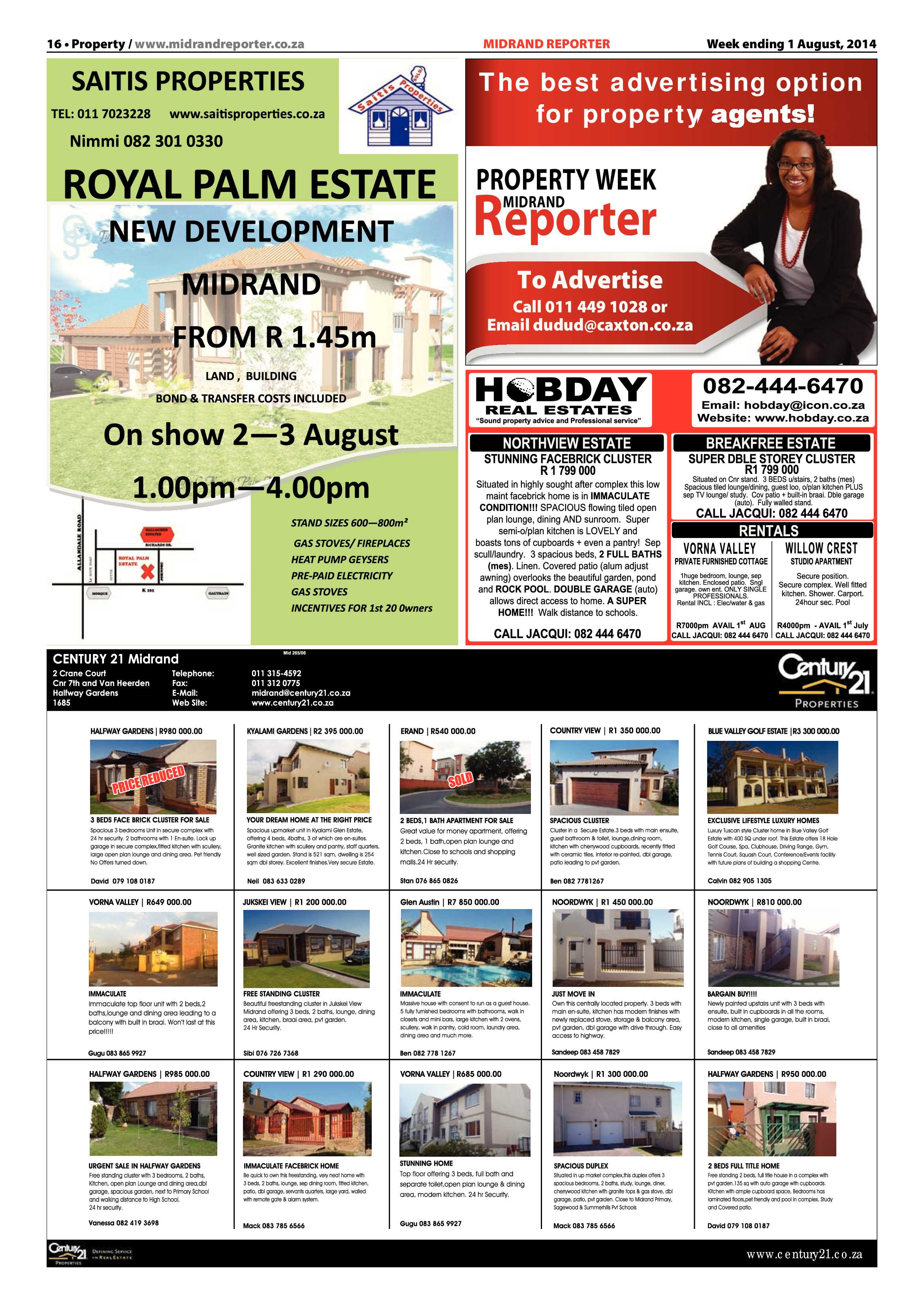 Midrand Reporter, 1 August 2014 page 16
