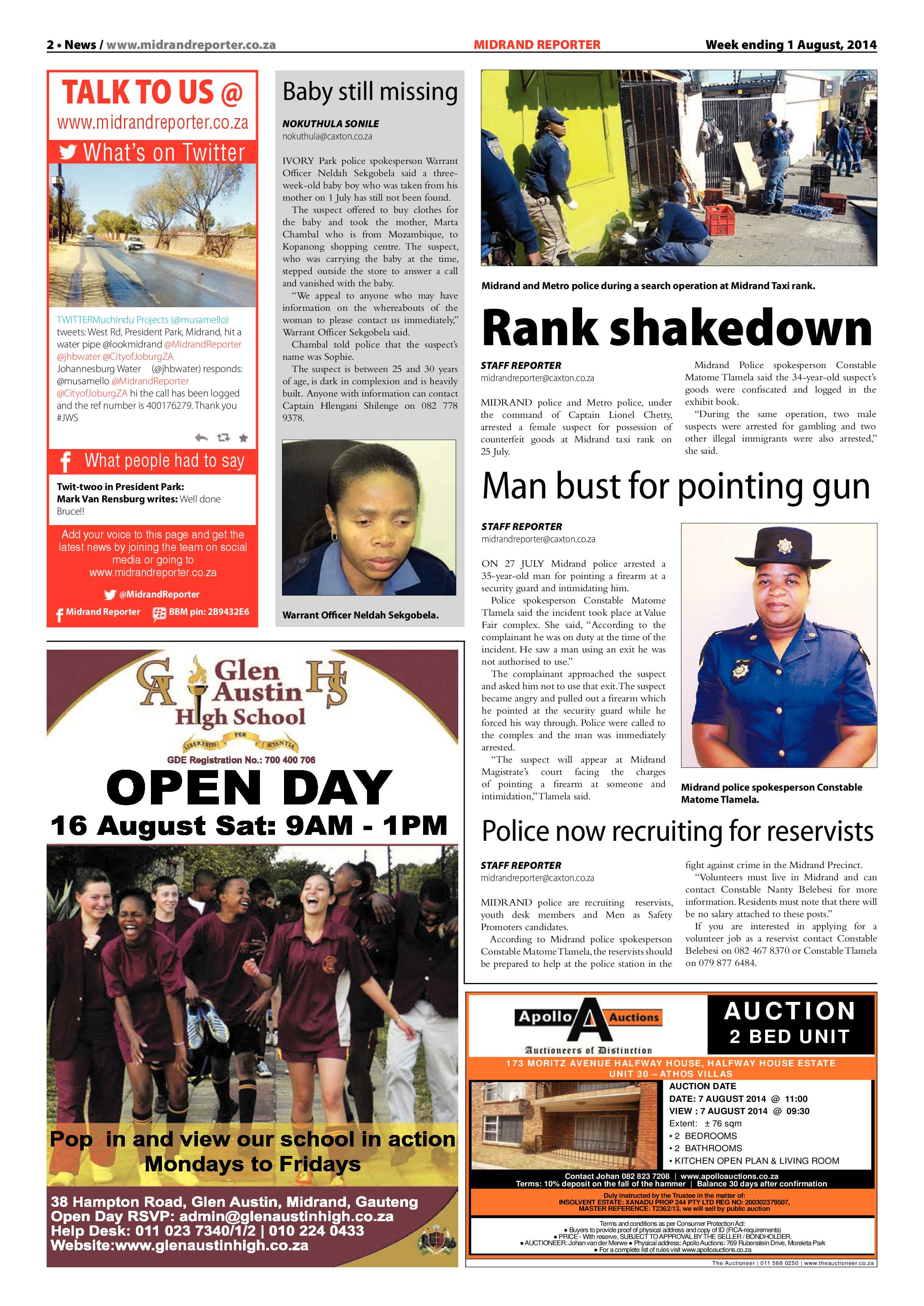 Midrand Reporter, 1 August 2014 page 2
