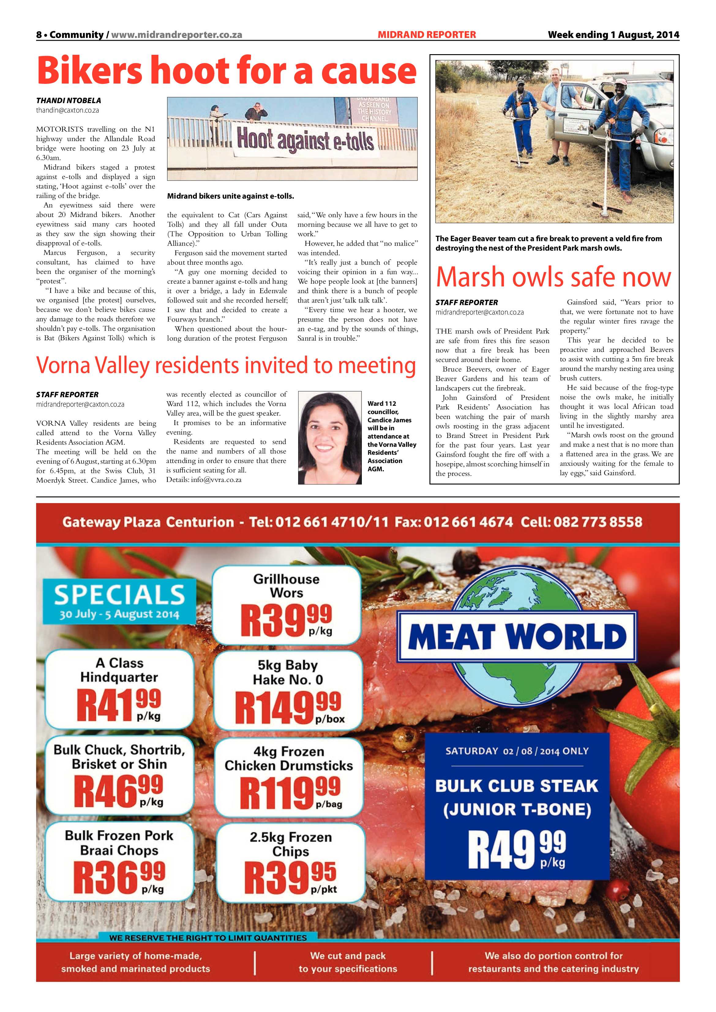 Midrand Reporter, 1 August 2014 page 8