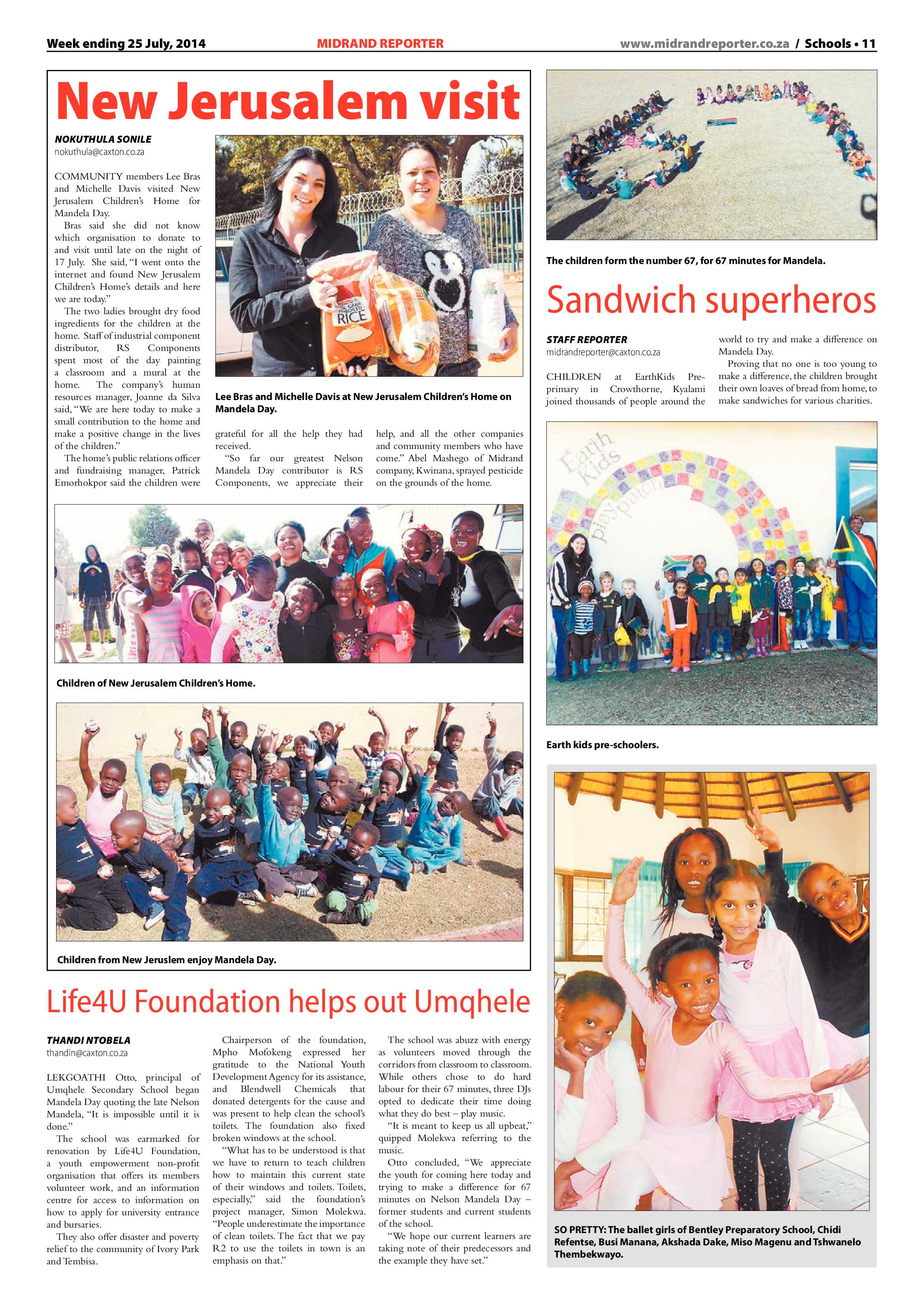 Midrand Reporter, 25 July 2014 page 13