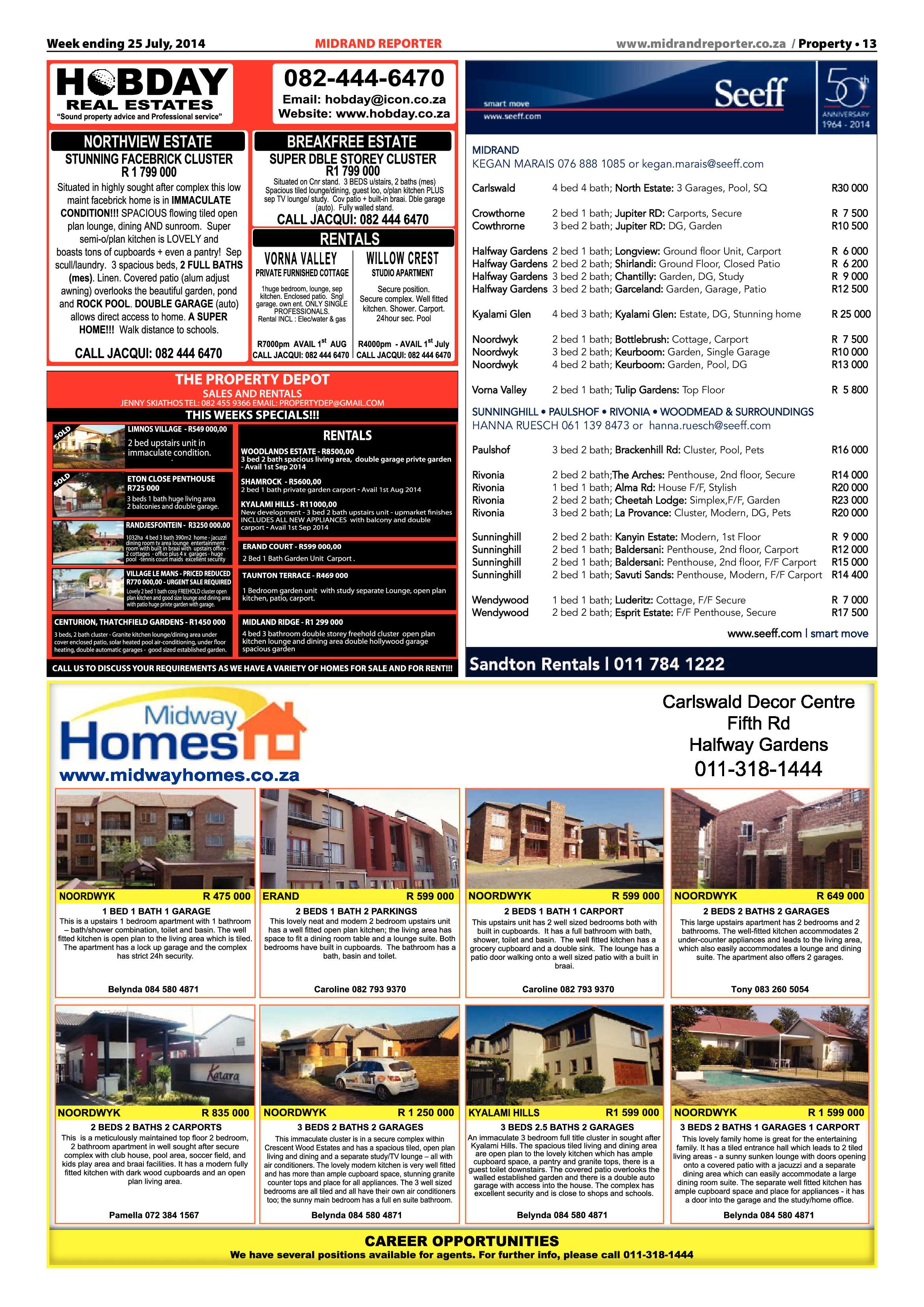 Midrand Reporter, 25 July 2014 page 15