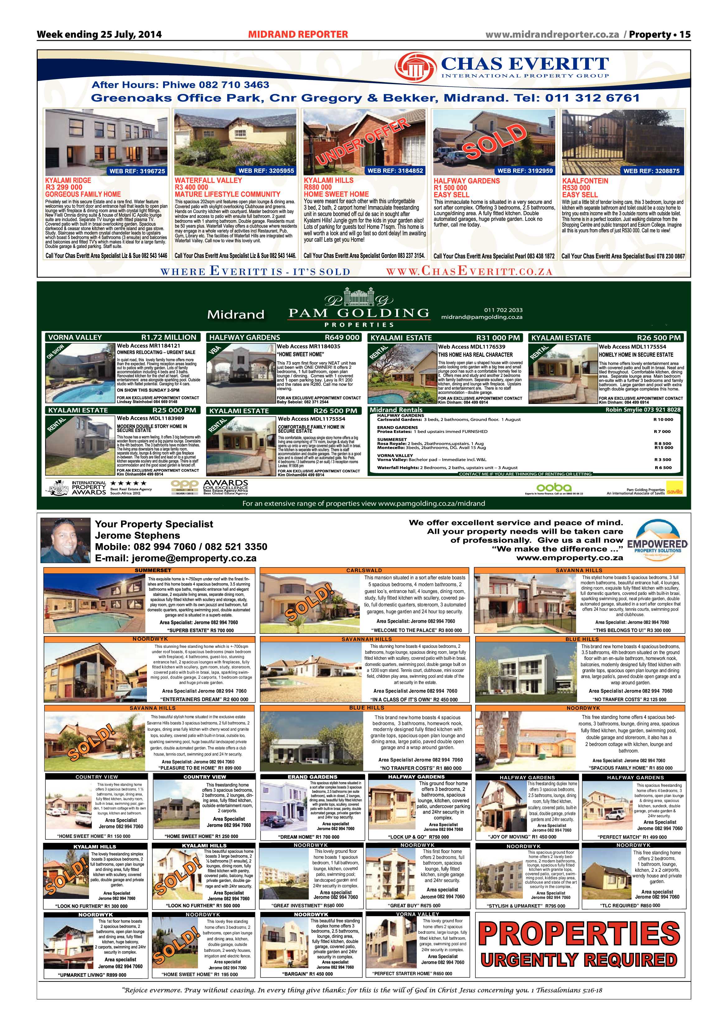Midrand Reporter, 25 July 2014 page 17