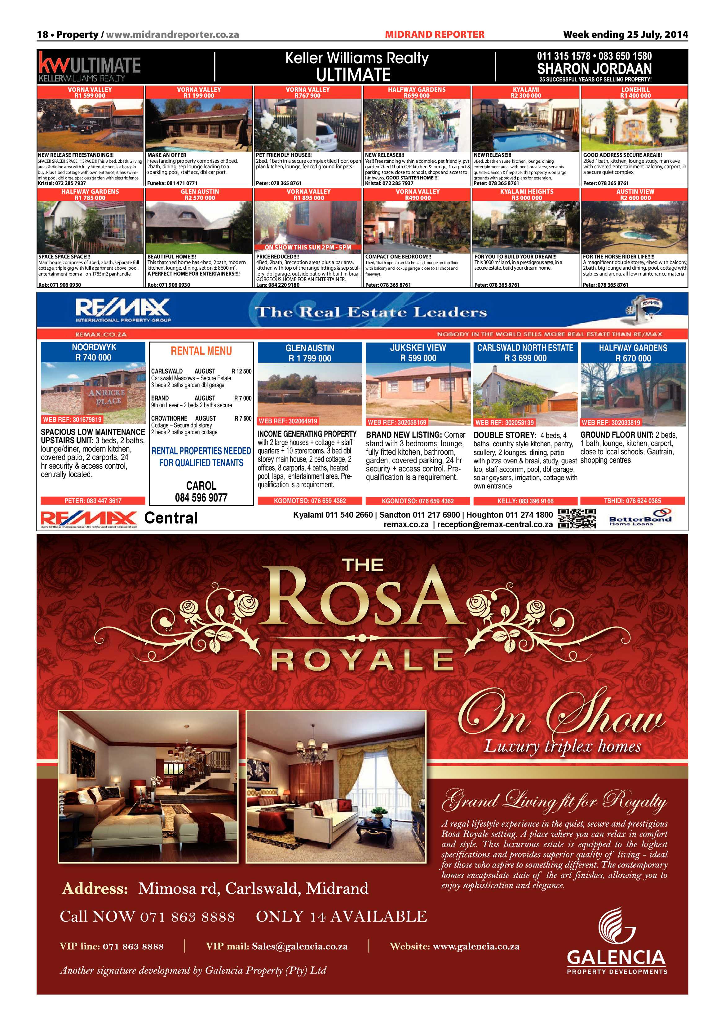 Midrand Reporter, 25 July 2014 page 20