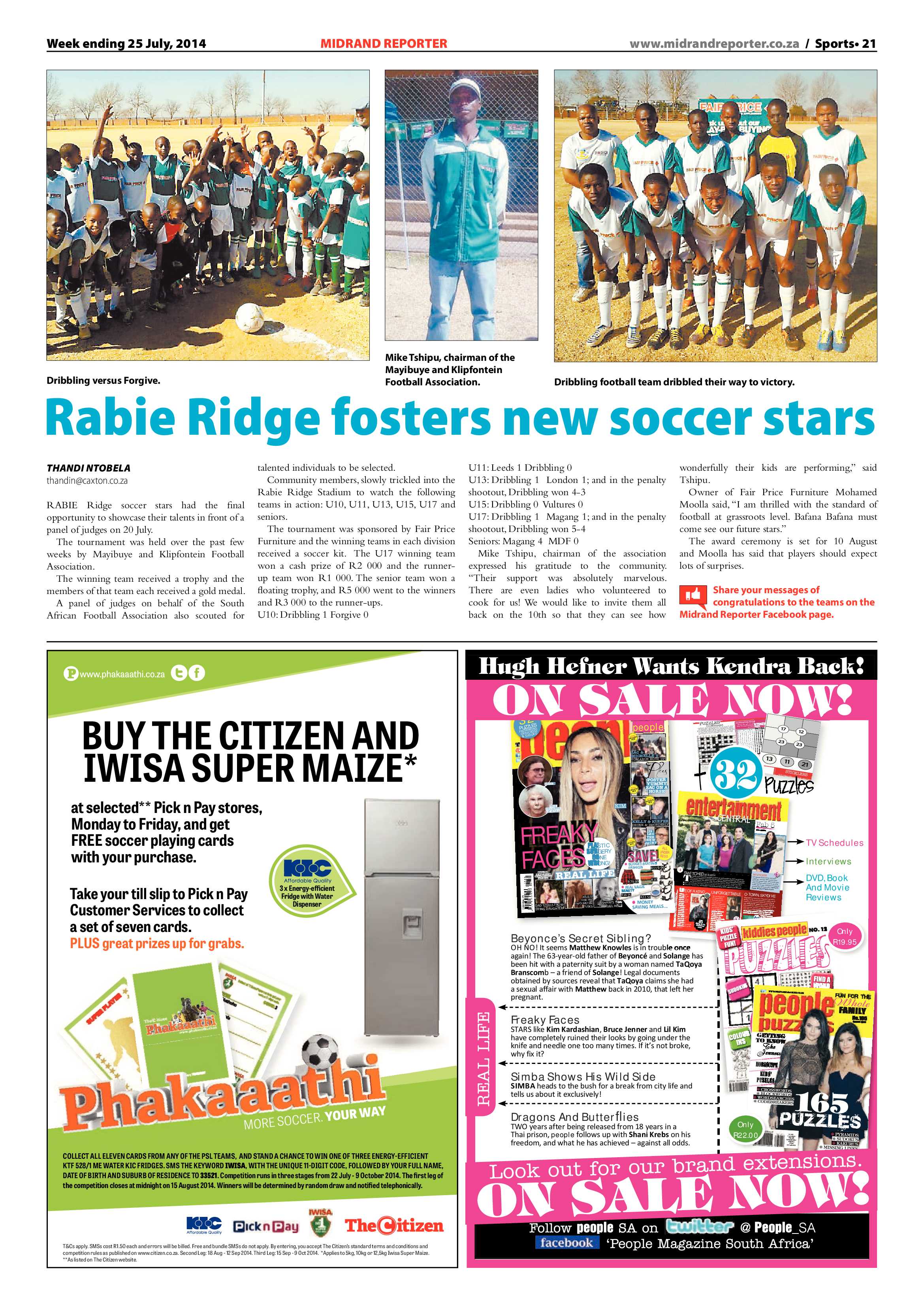 Midrand Reporter, 25 July 2014 page 23