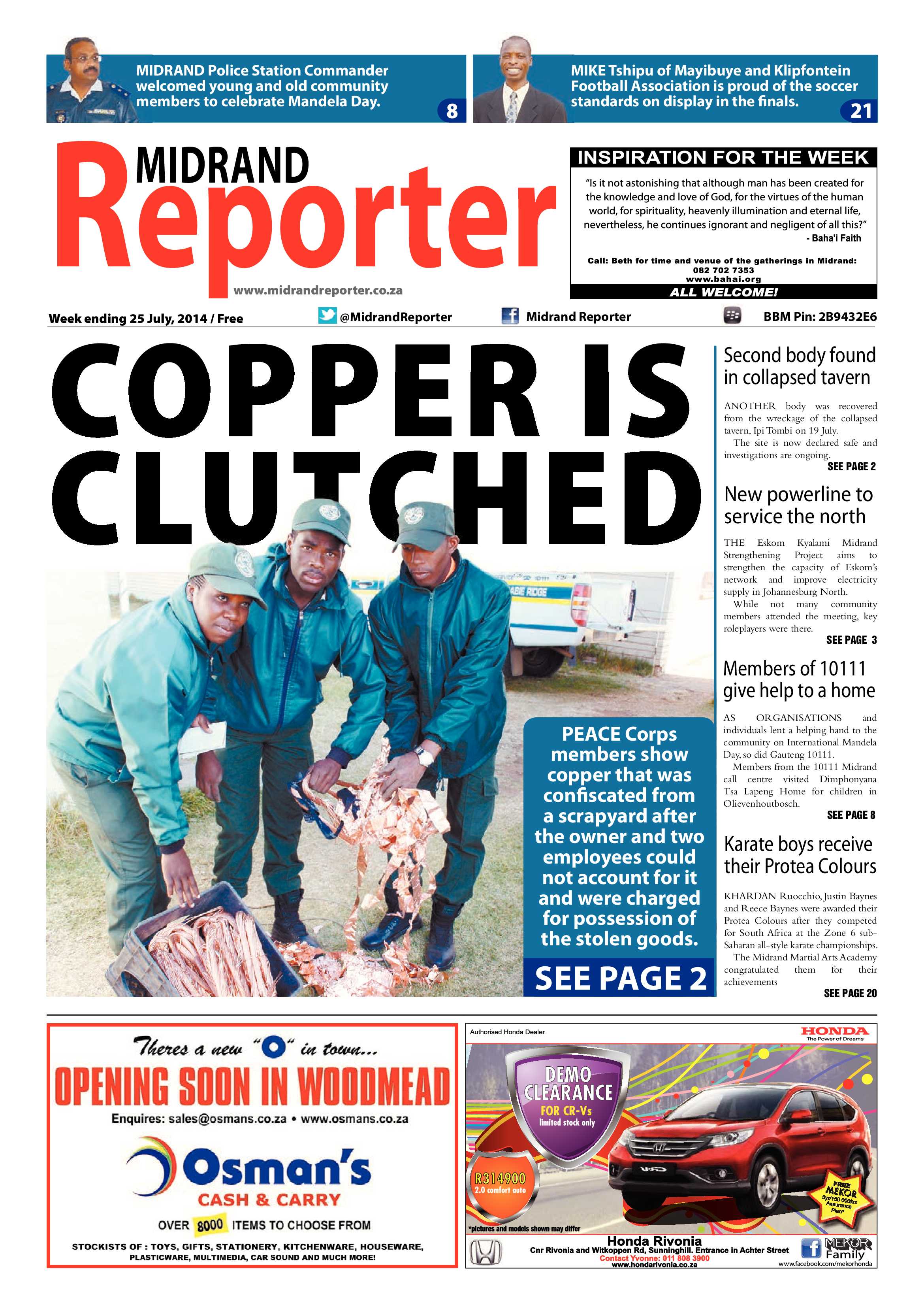 Midrand Reporter, 25 July 2014 page 3