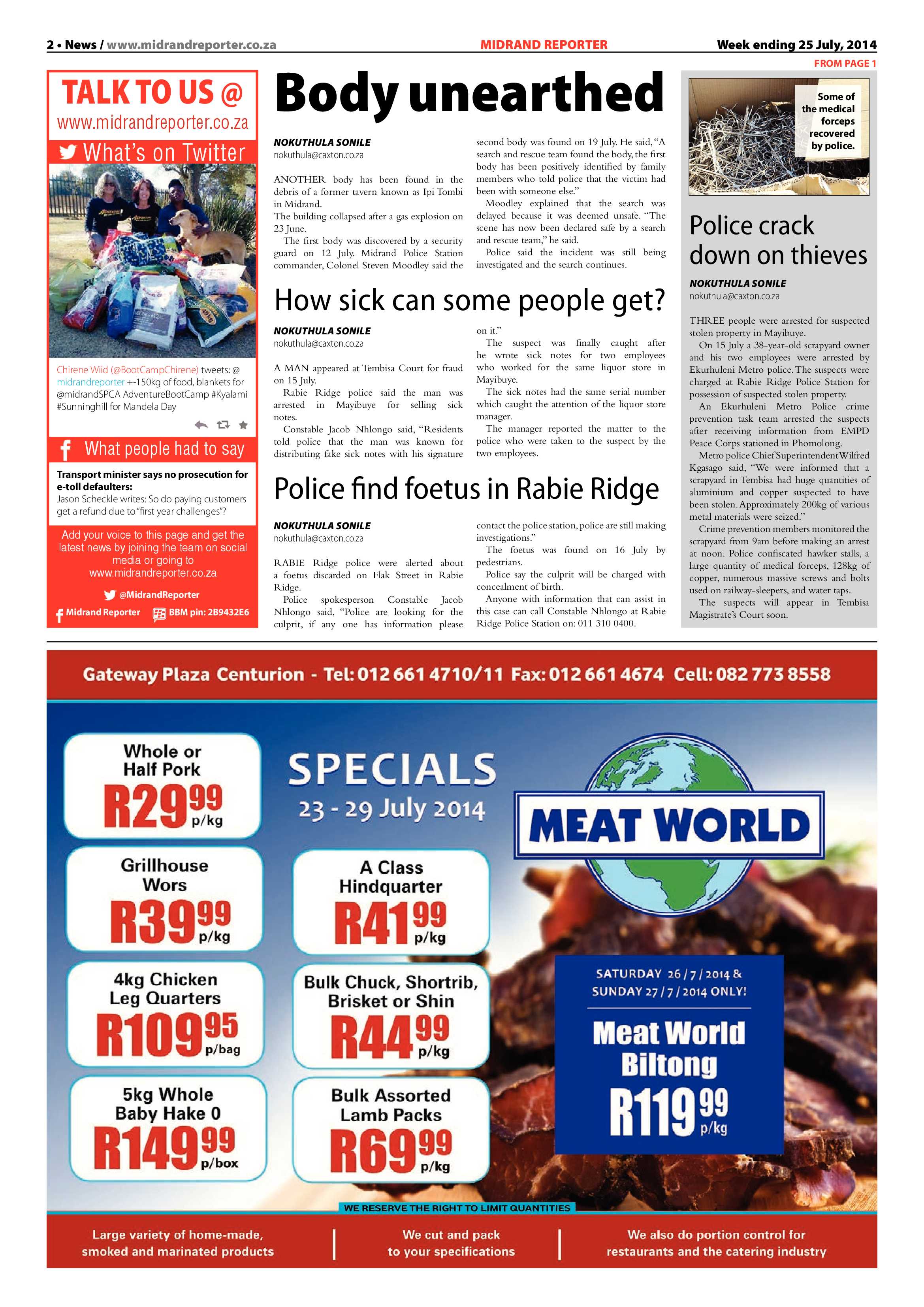Midrand Reporter, 25 July 2014 page 4