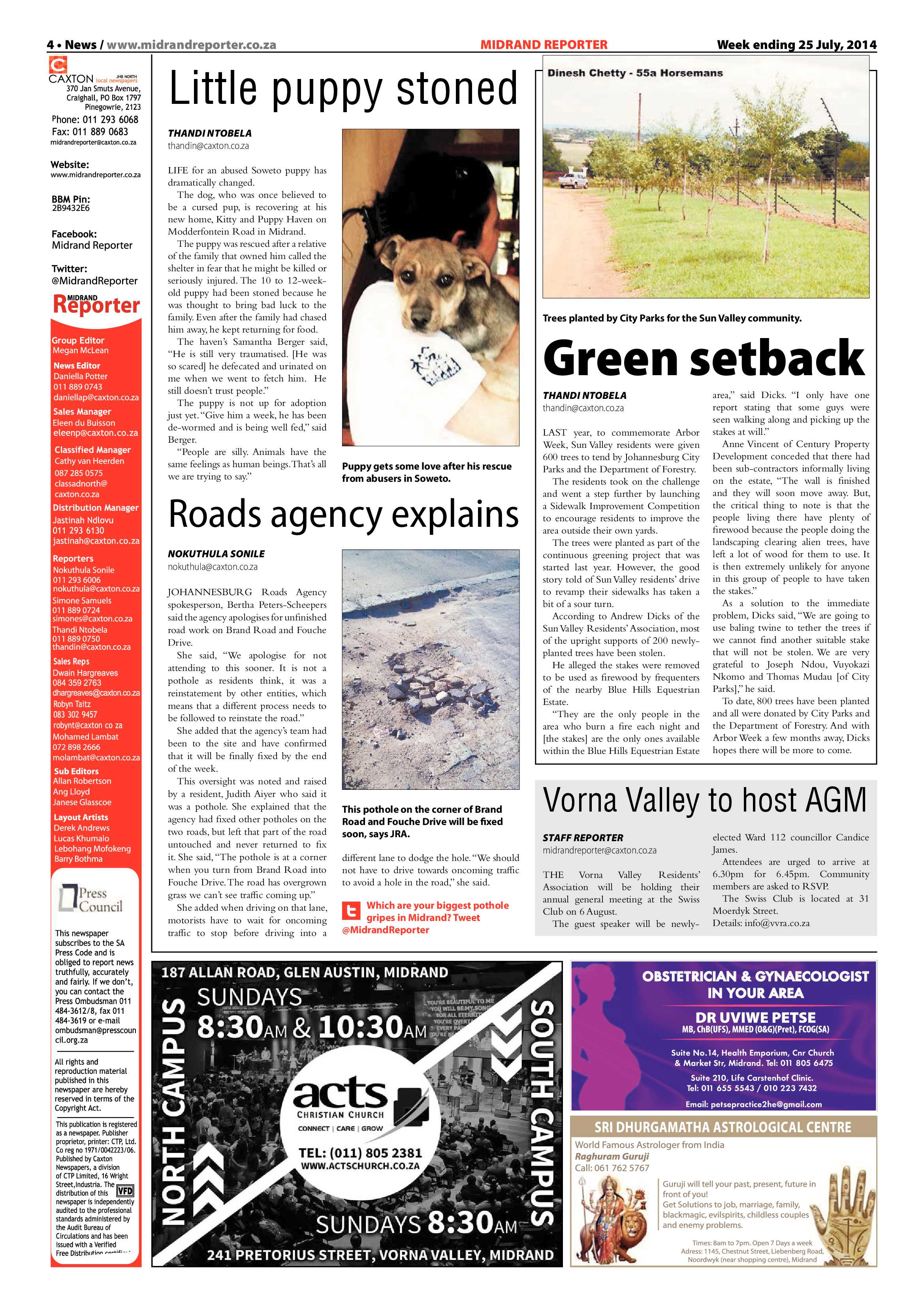 Midrand Reporter, 25 July 2014 page 6