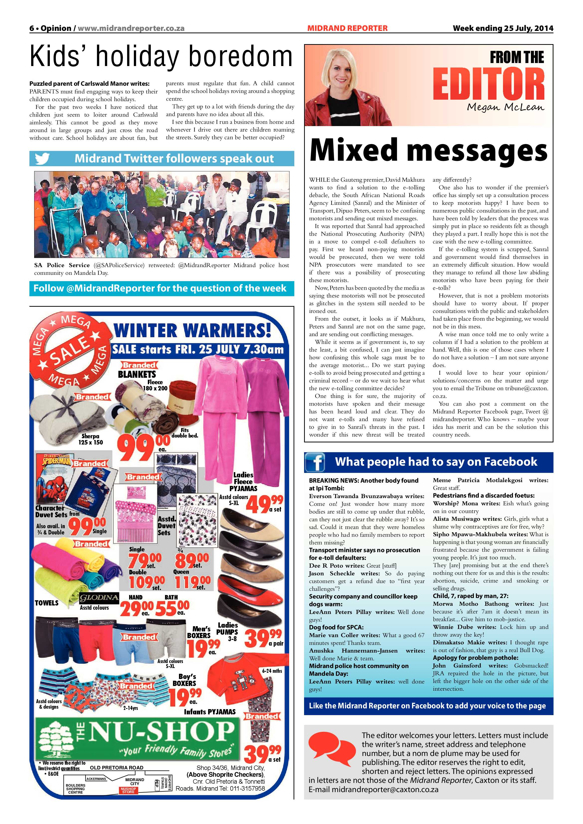 Midrand Reporter, 25 July 2014 page 8