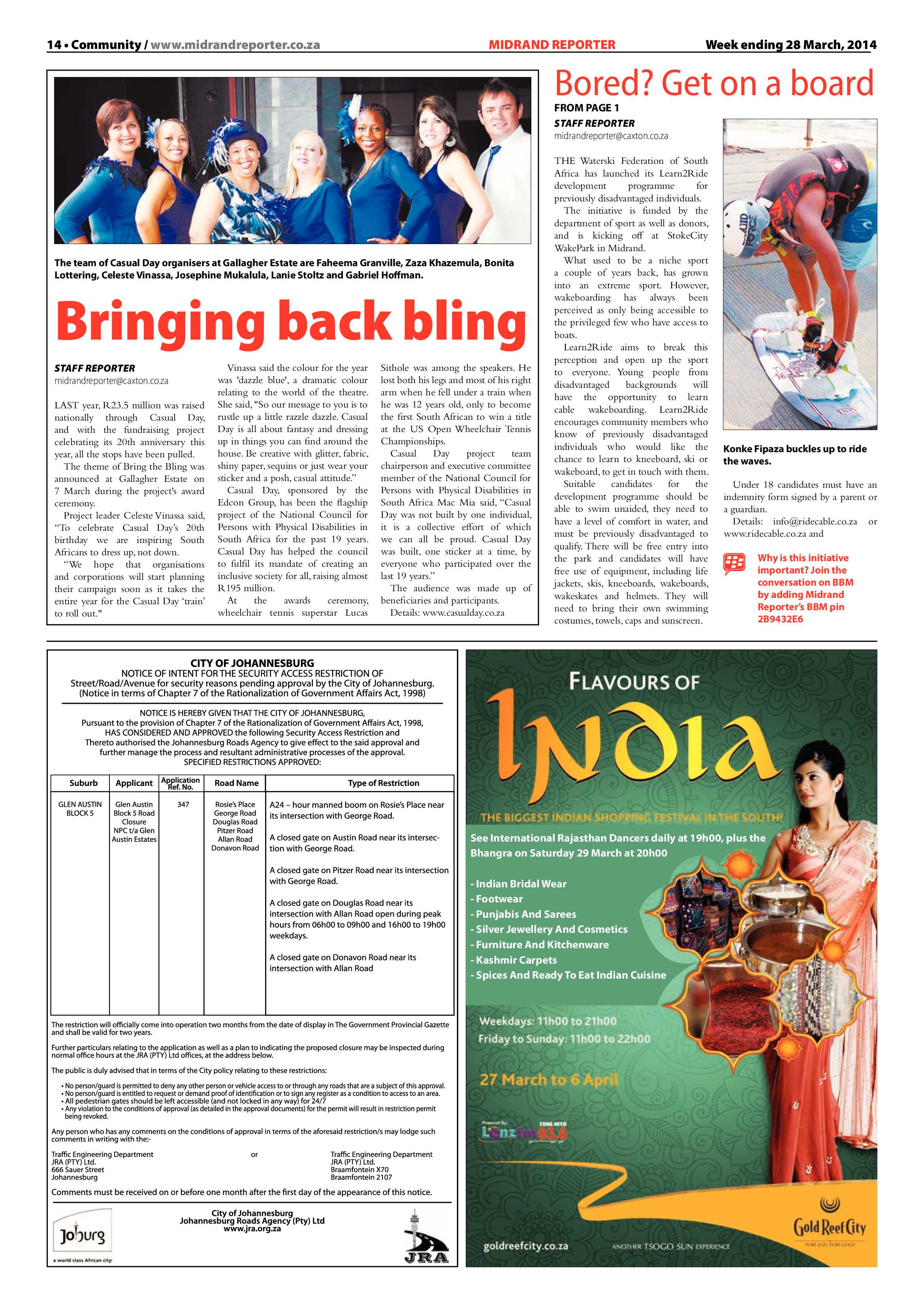 Midrand Reporter, 28 March 2014 page 14