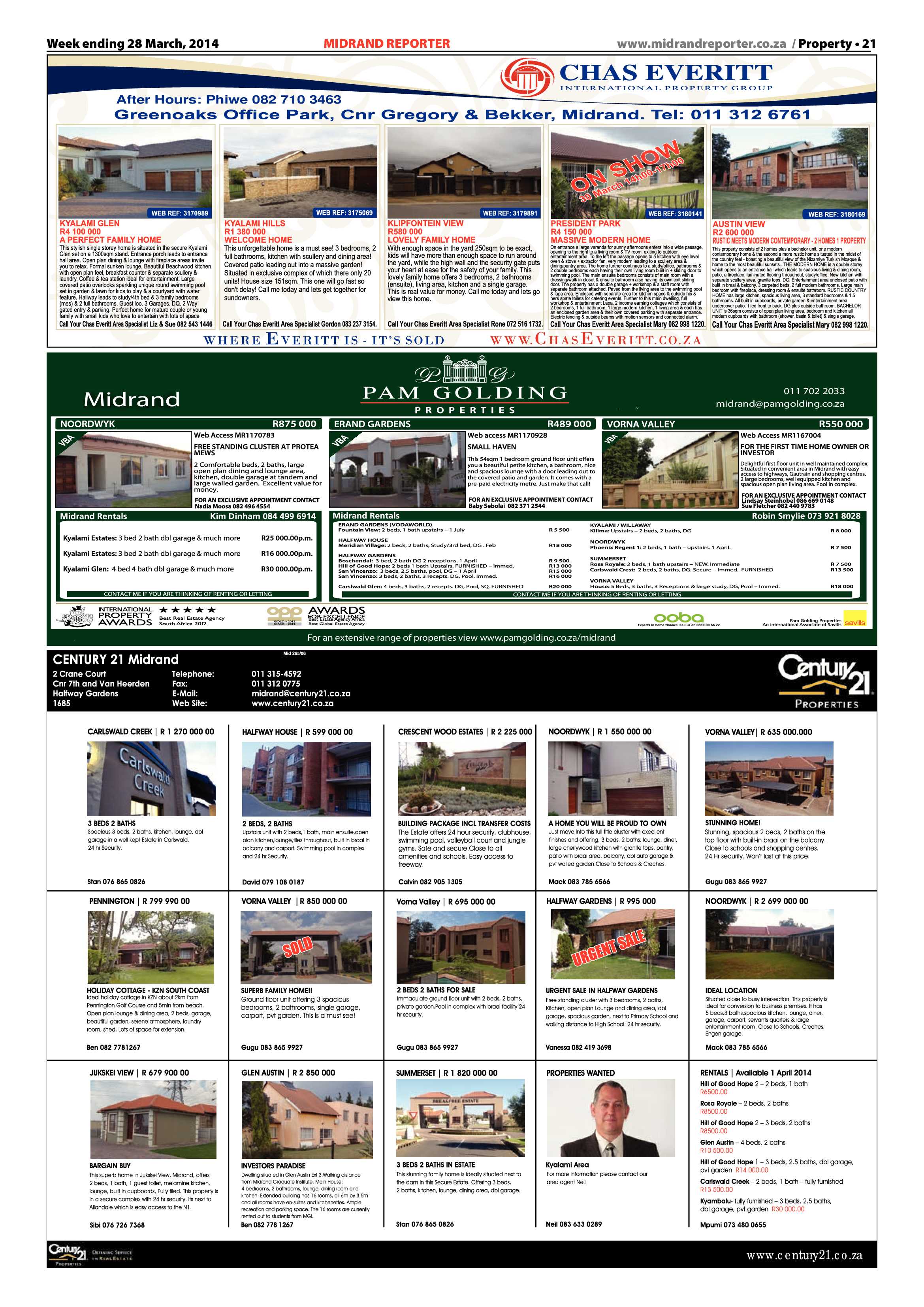Midrand Reporter, 28 March 2014 page 21