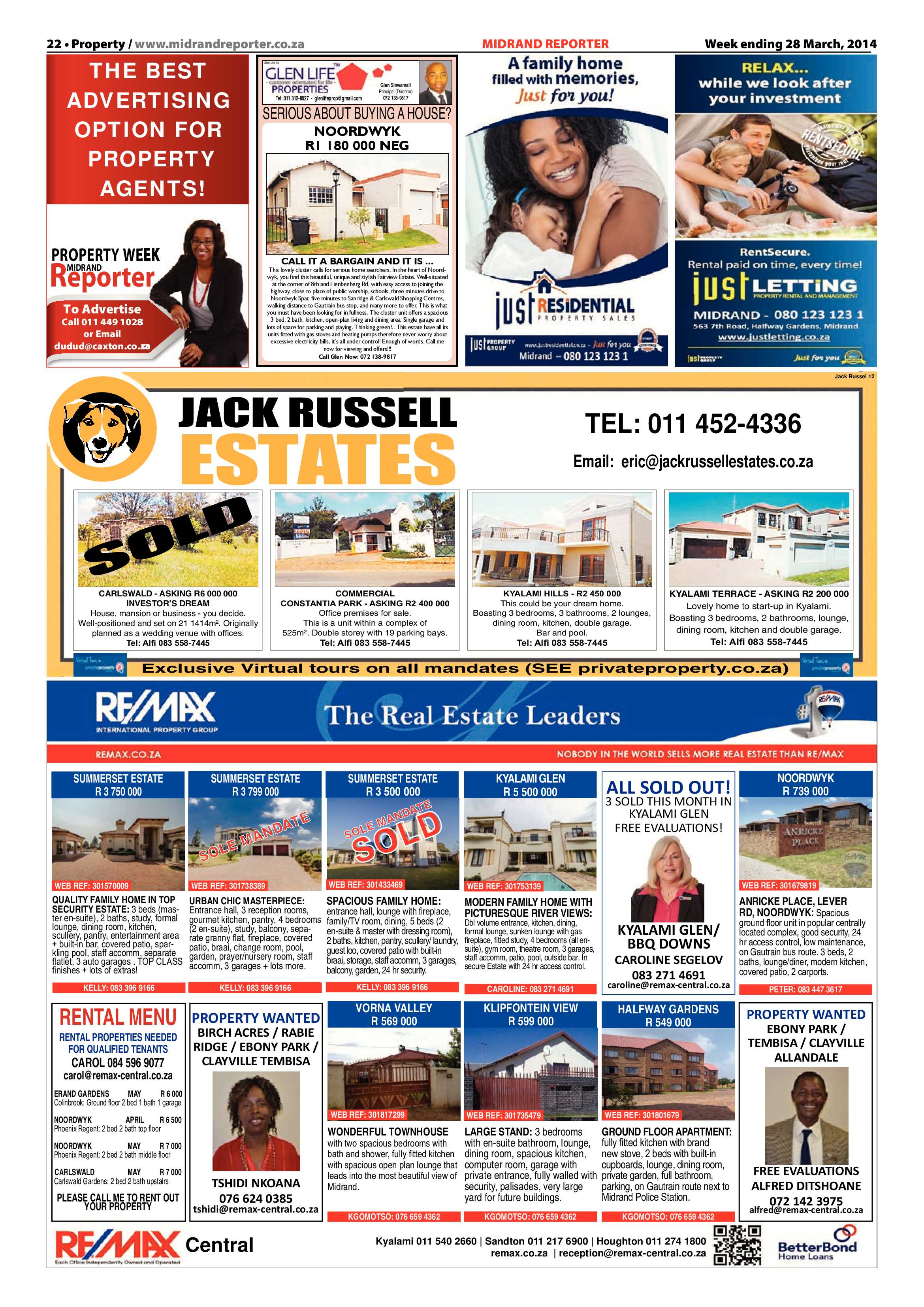 Midrand Reporter, 28 March 2014 page 22