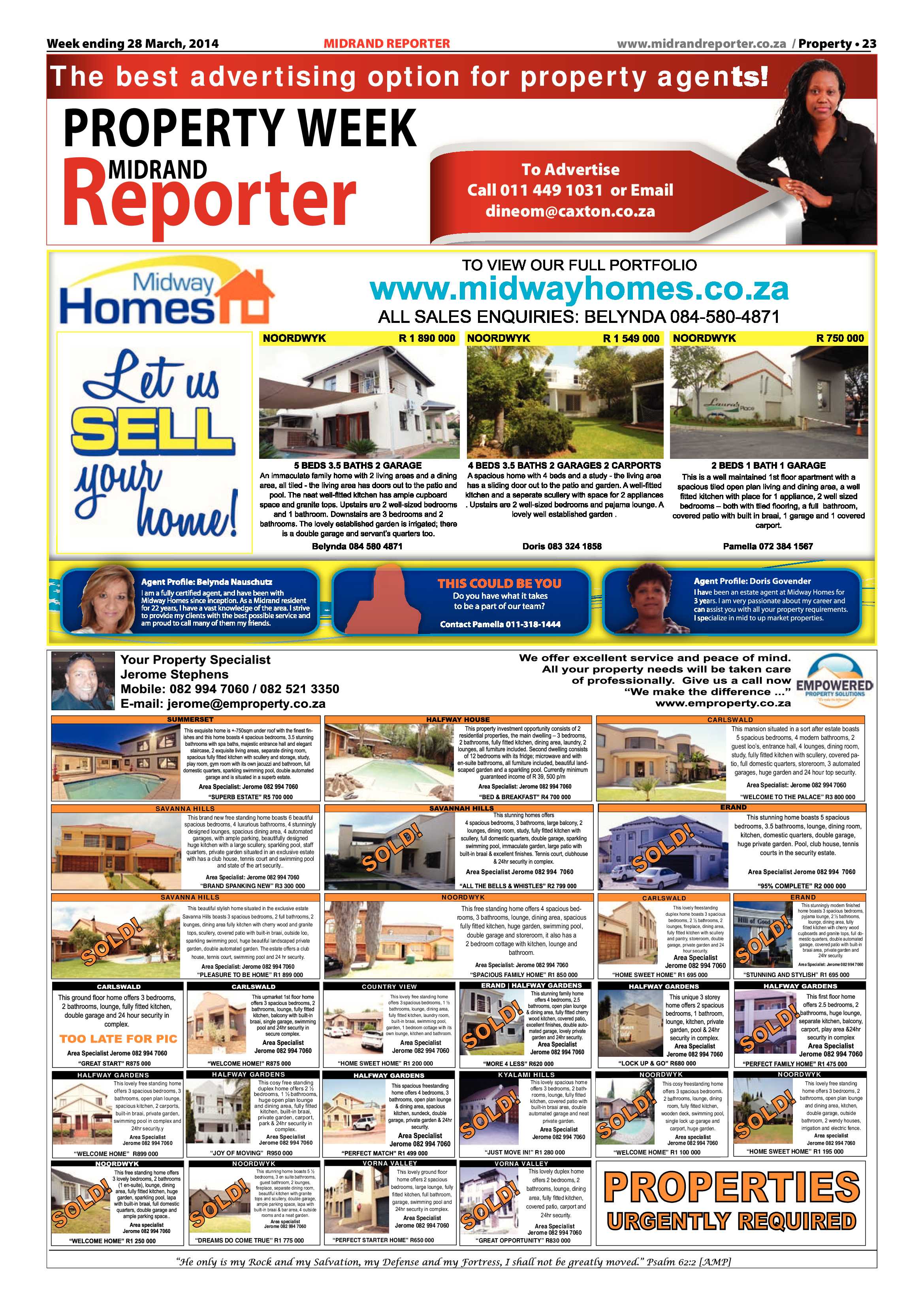 Midrand Reporter, 28 March 2014 page 23