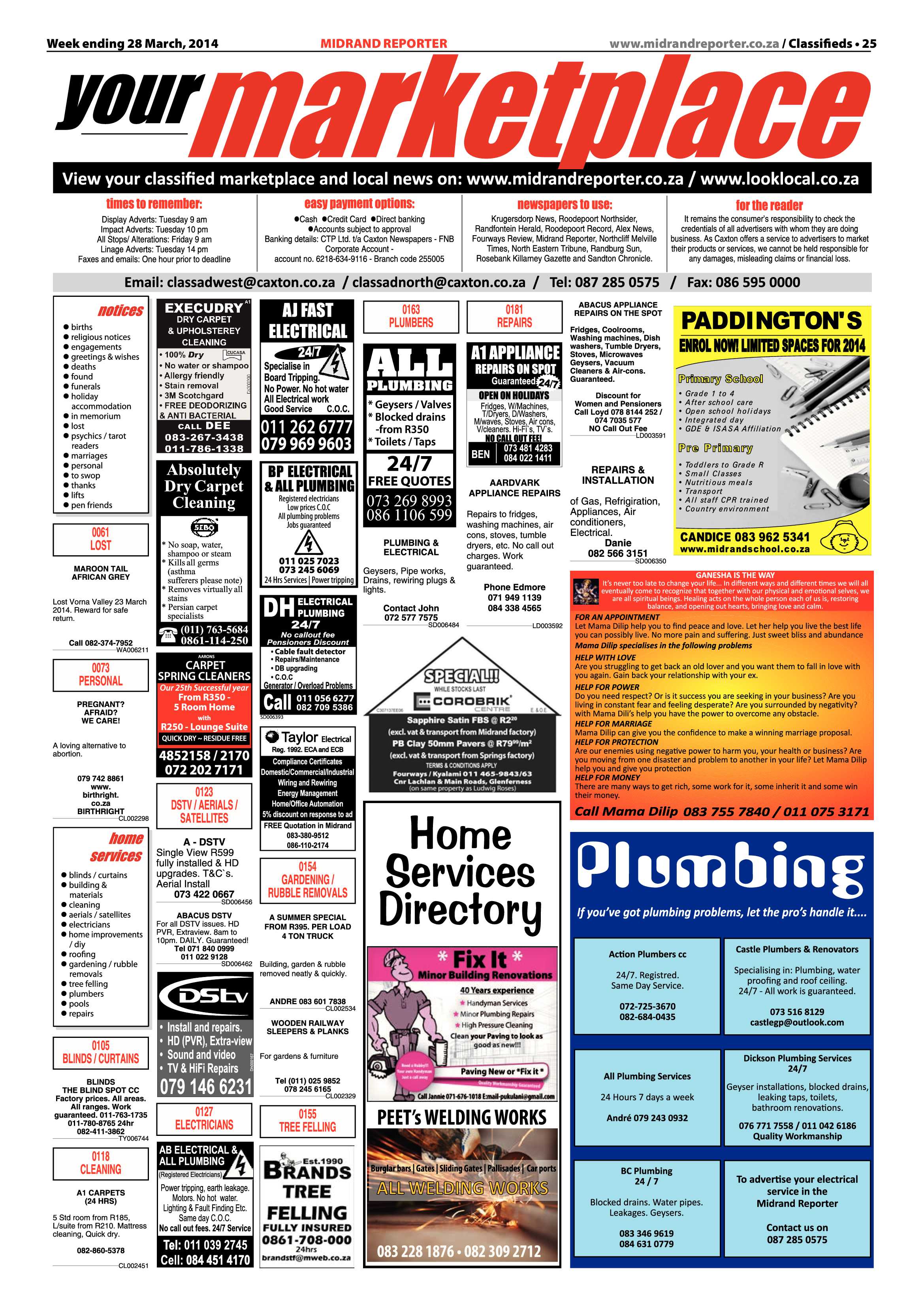 Midrand Reporter, 28 March 2014 page 25