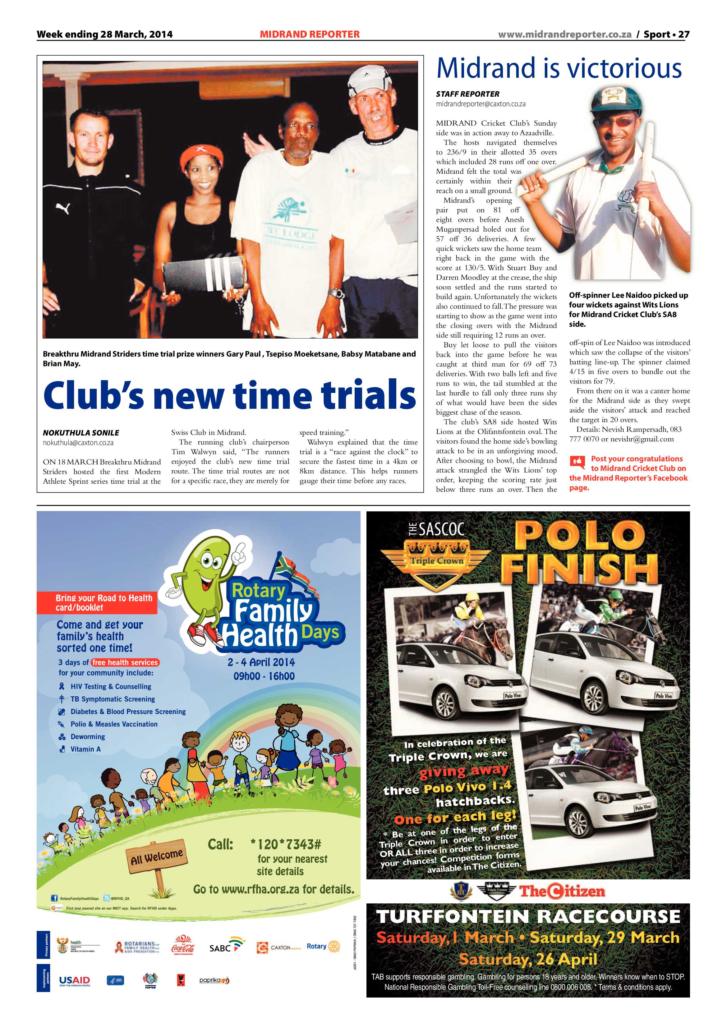 Midrand Reporter, 28 March 2014 page 27