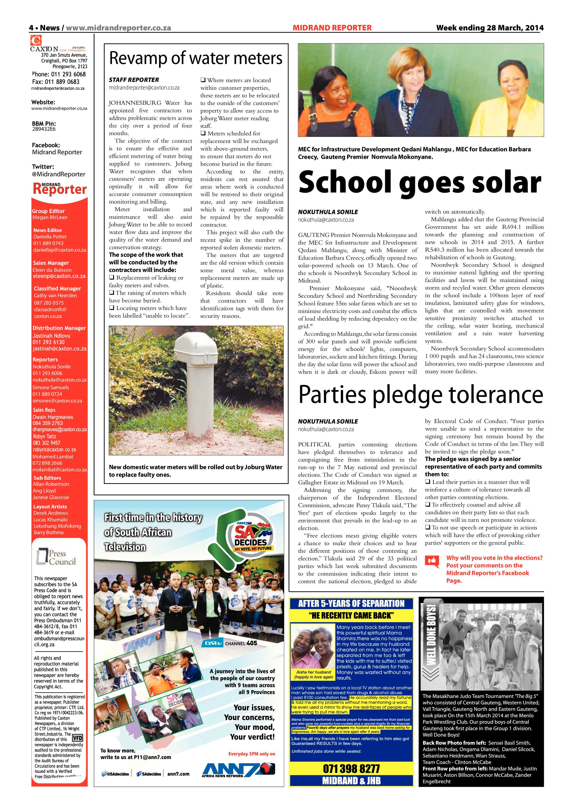 Midrand Reporter, 28 March 2014 page 4