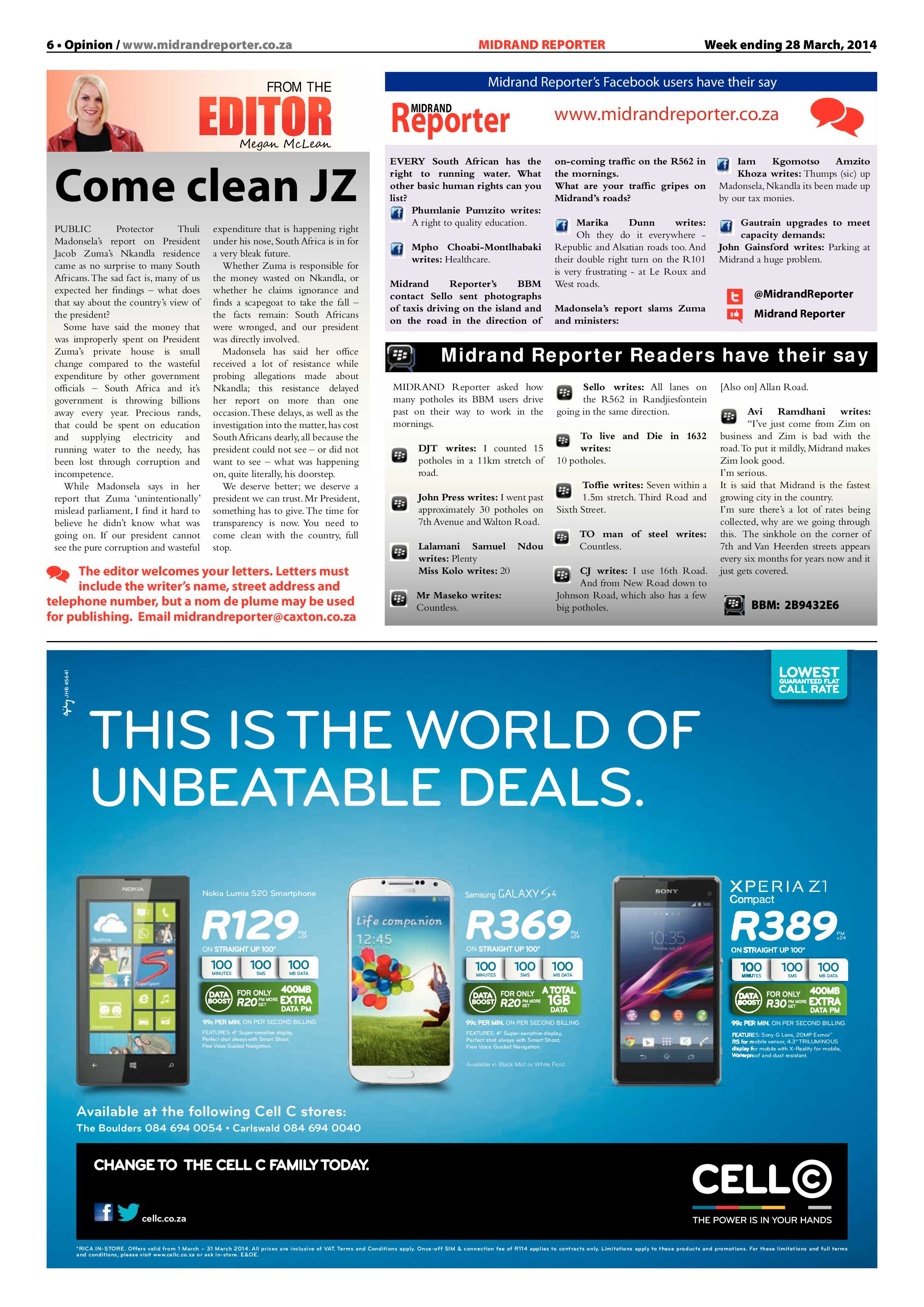 Midrand Reporter, 28 March 2014 page 6