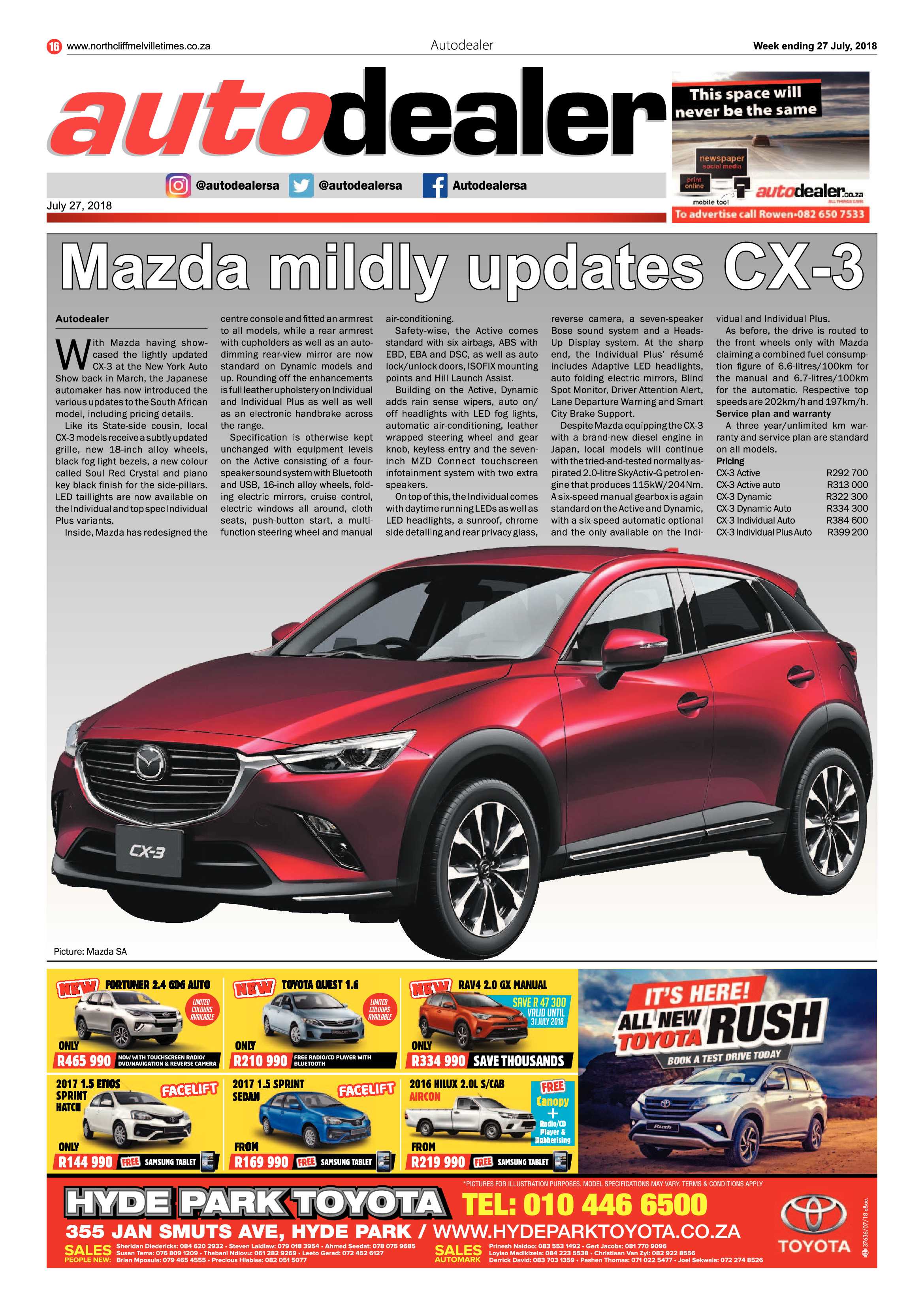 Northcliff Melville Times 27 July 2018 page 16