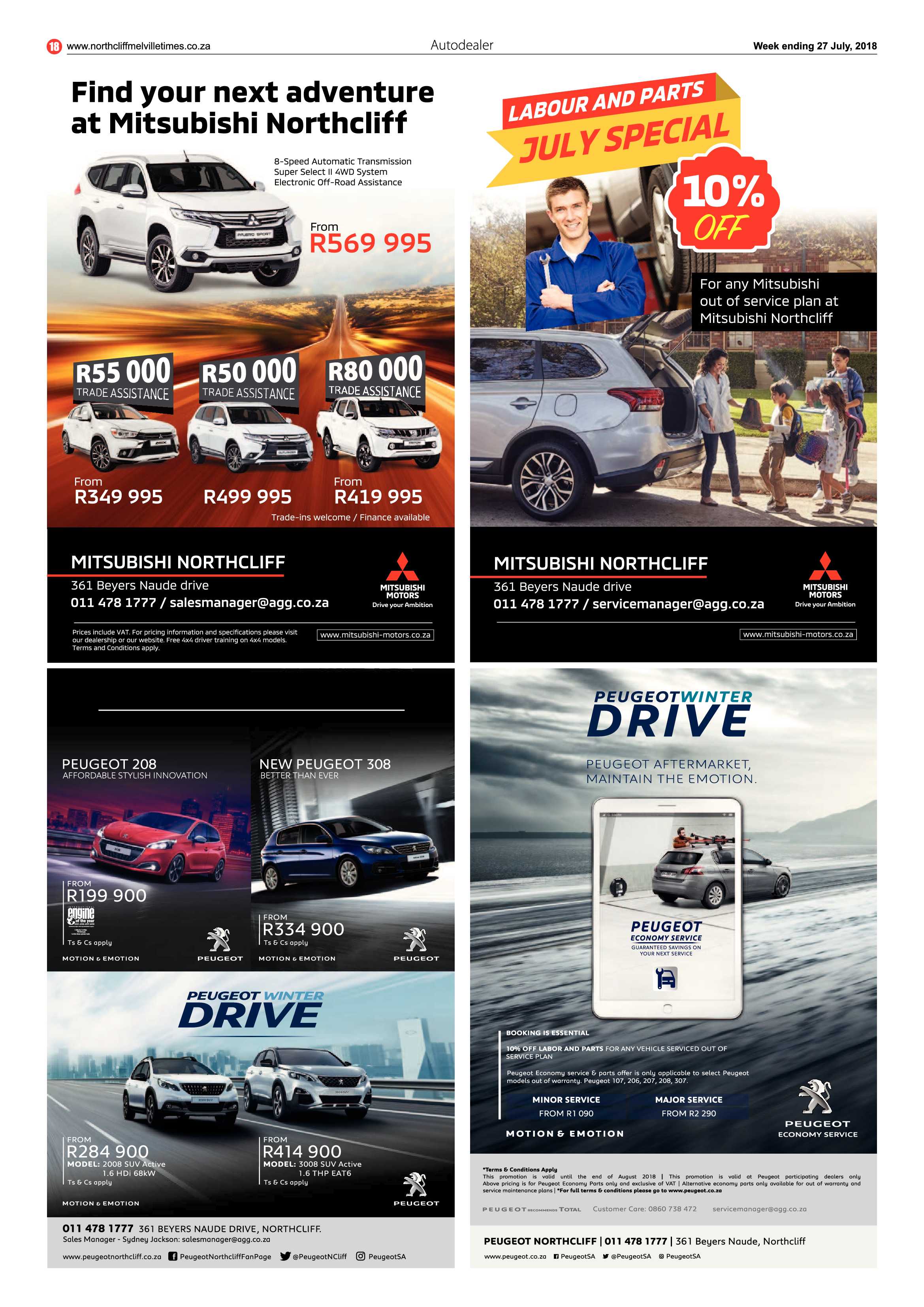 Northcliff Melville Times 27 July 2018 page 18
