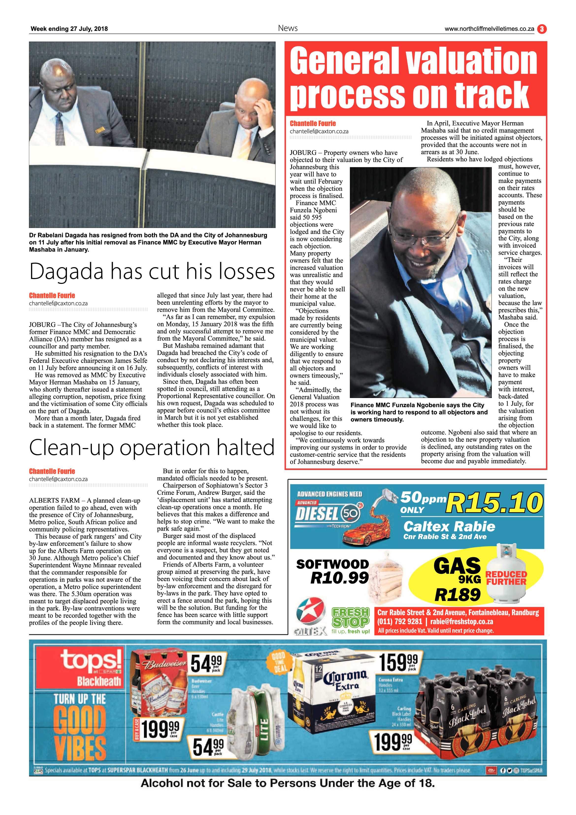 Northcliff Melville Times 27 July 2018 page 3