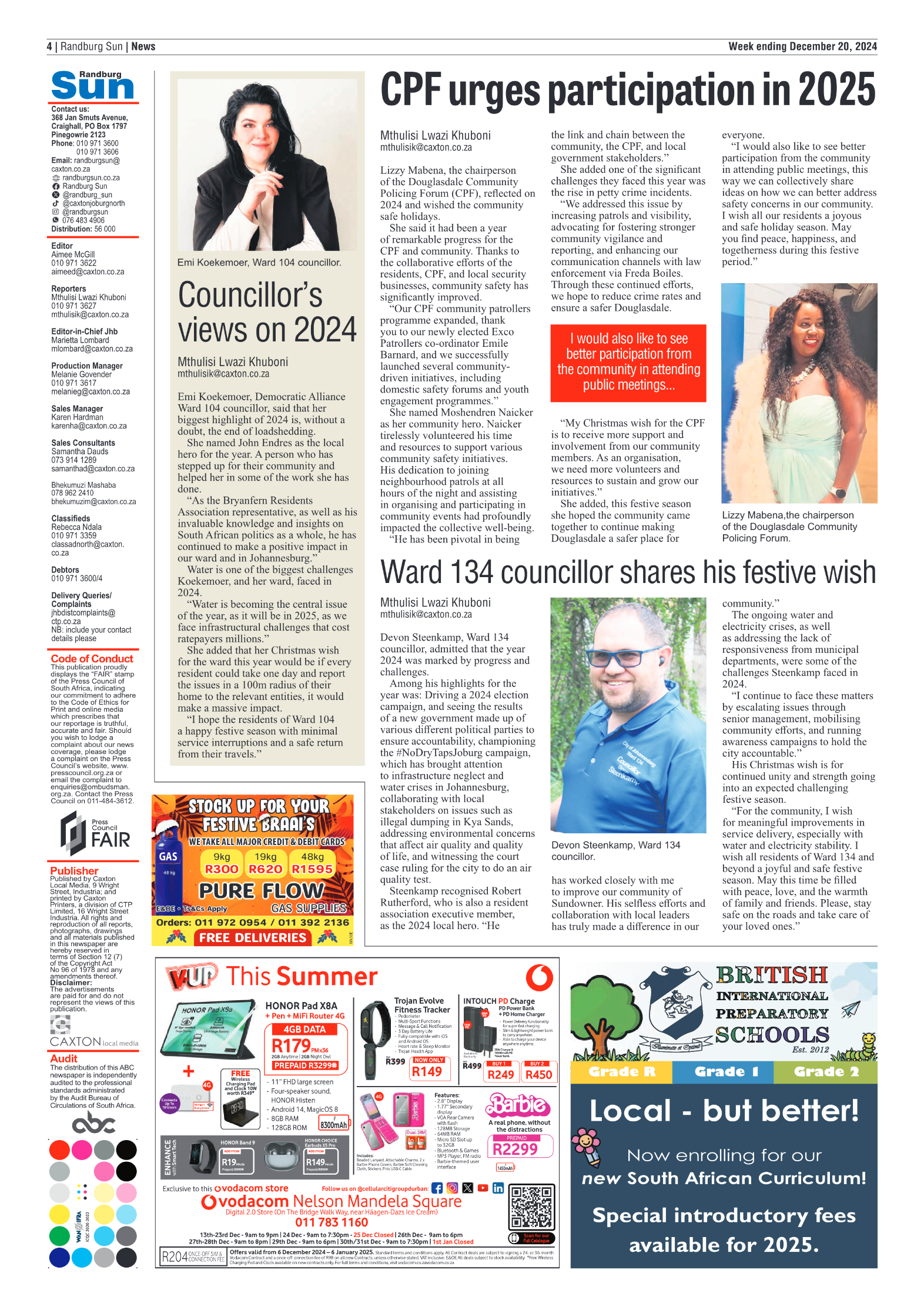 Randburg Sun 20 December 2024 page 4
