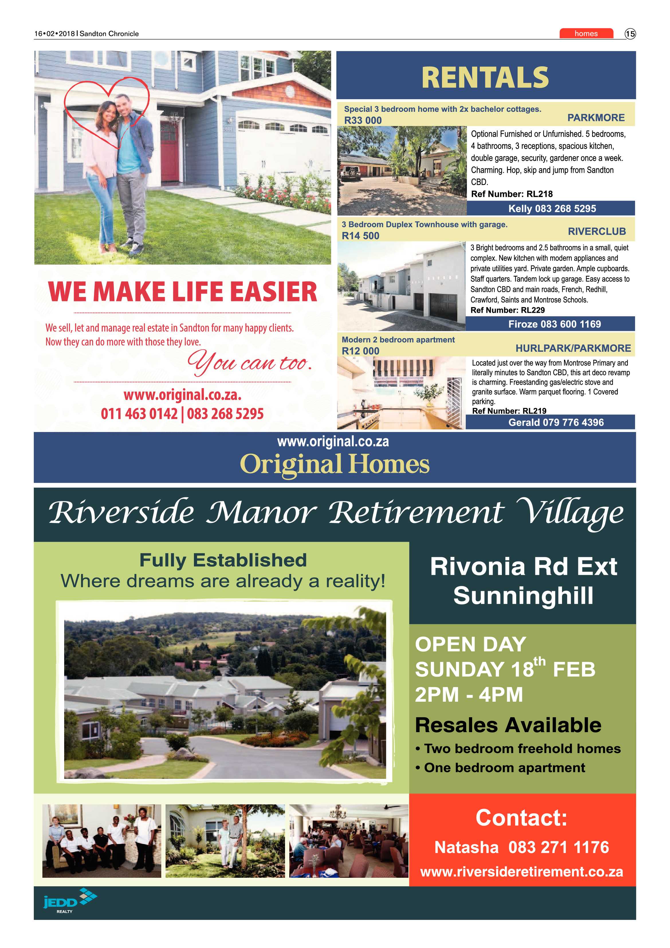 Sandton Chronicle 16 February, 2018 page 15
