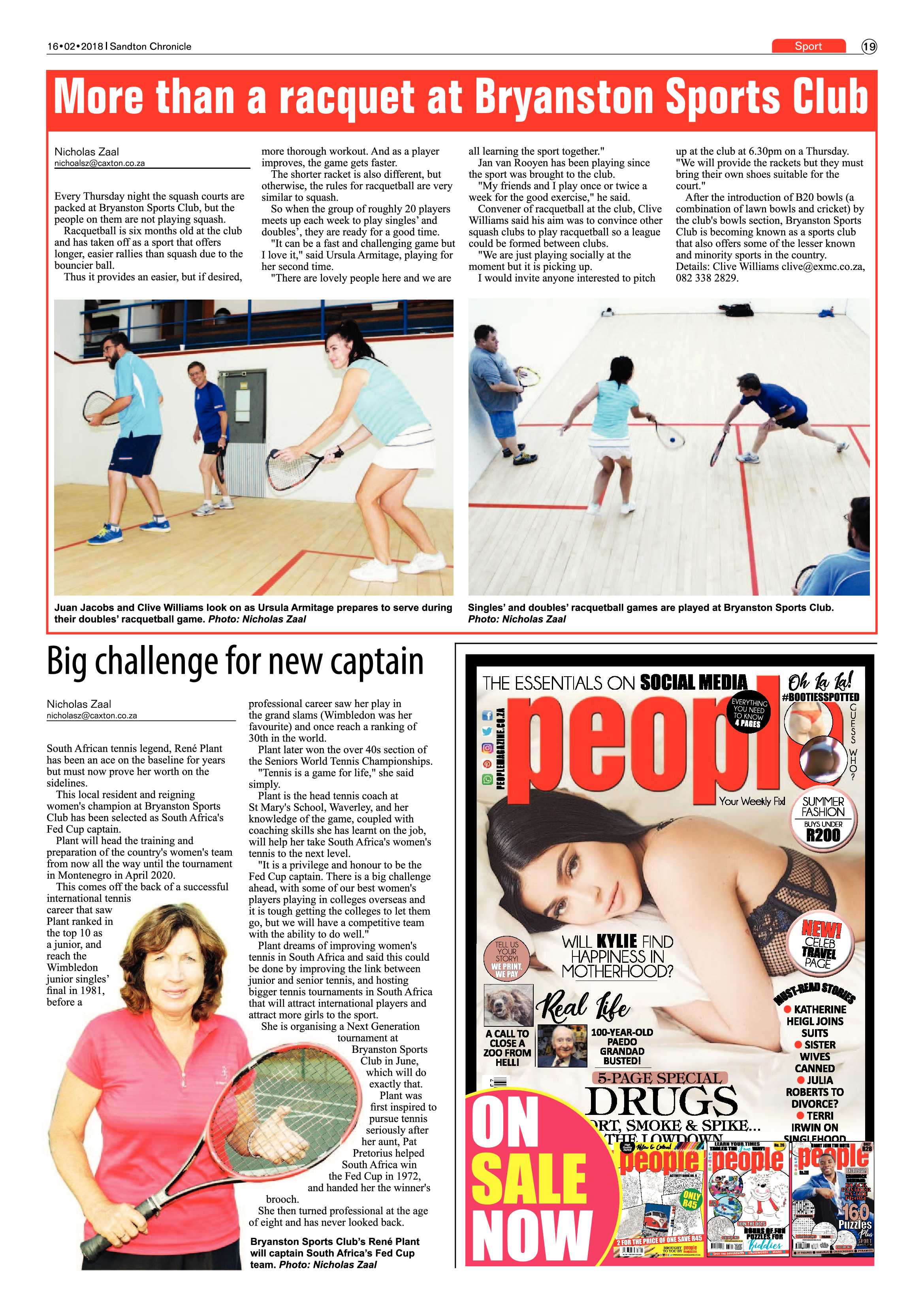 Sandton Chronicle 16 February, 2018 page 19