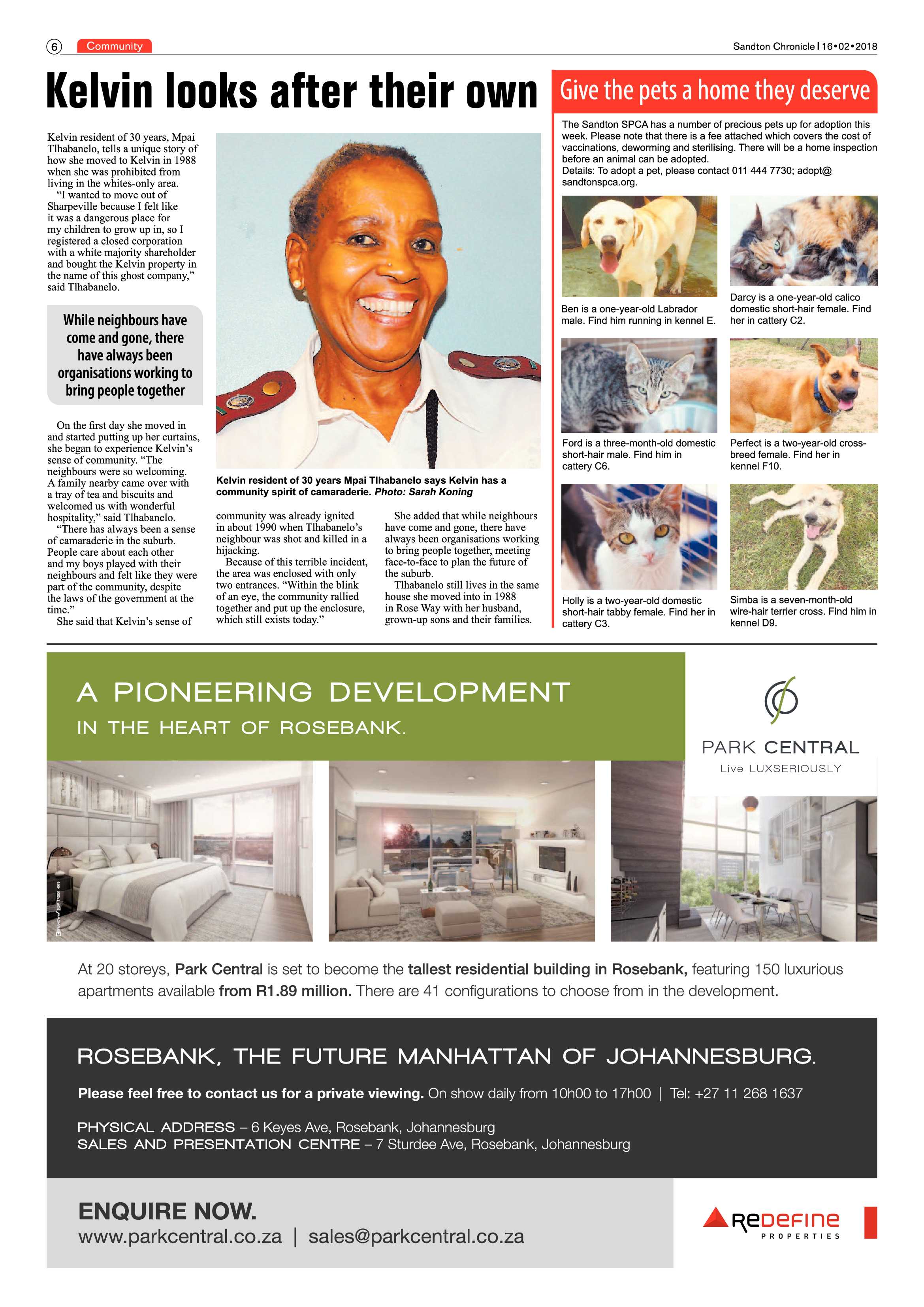 Sandton Chronicle 16 February, 2018 page 6