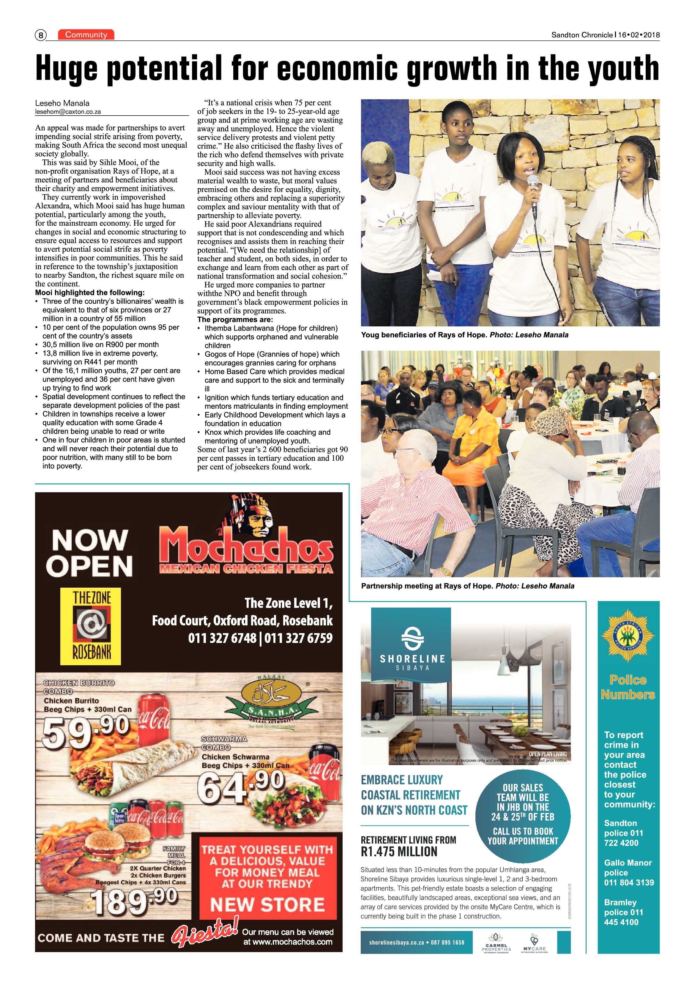 Sandton Chronicle 16 February, 2018 page 8