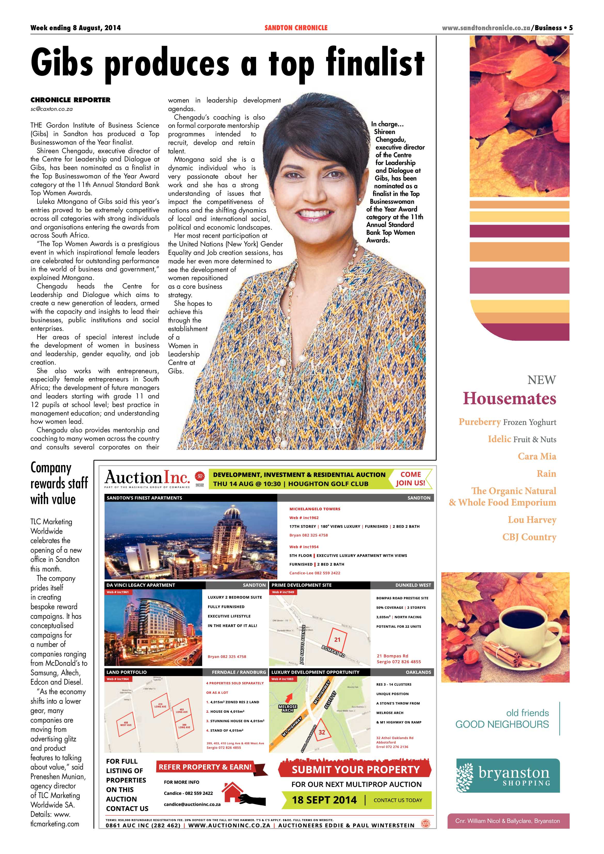 SANDTON CHRONICLE 08 AUGUST 2014 page 5