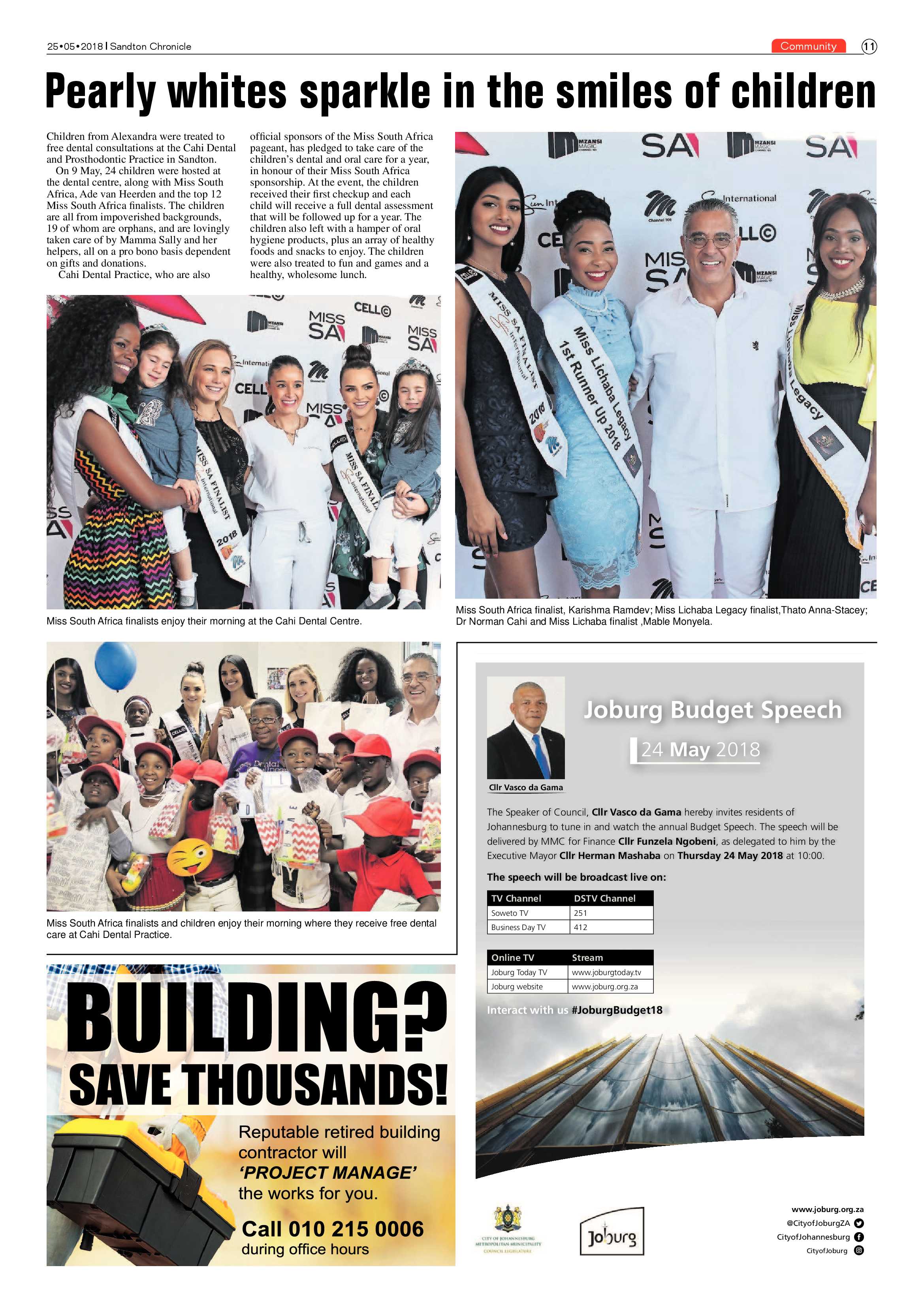 Sandton Chronicle 25 May 2018 page 11