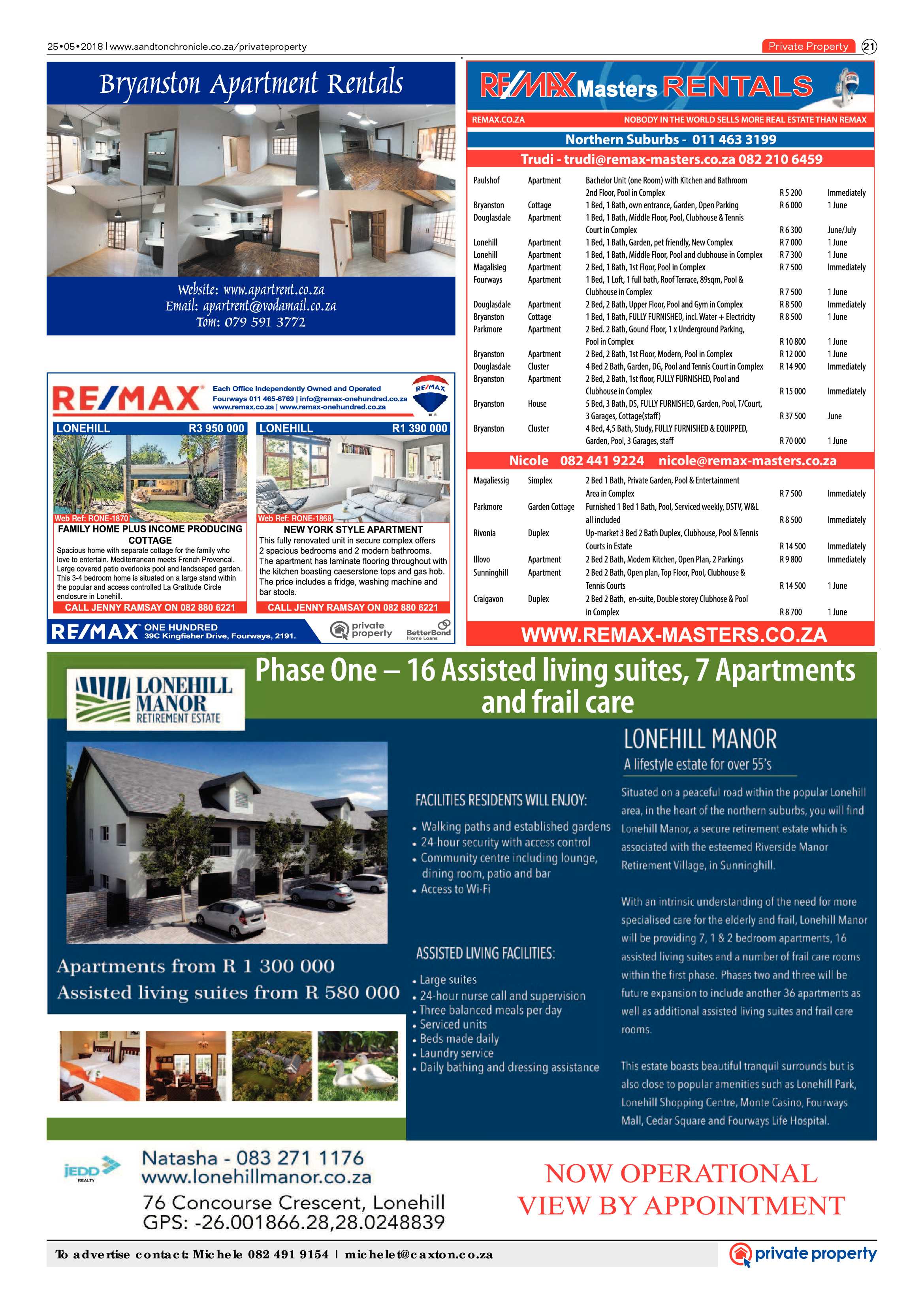 Sandton Chronicle 25 May 2018 page 21
