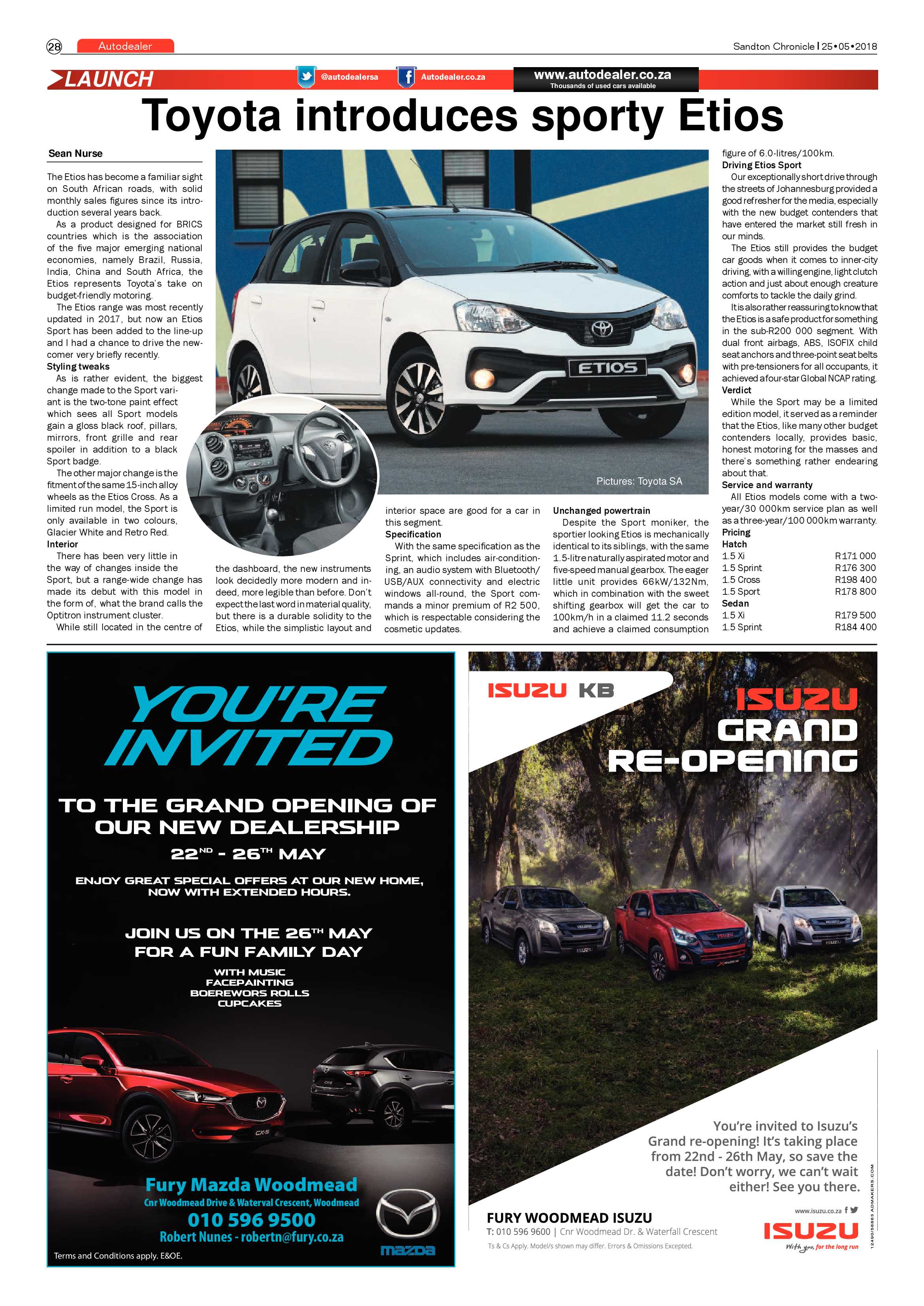 Sandton Chronicle 25 May 2018 page 28