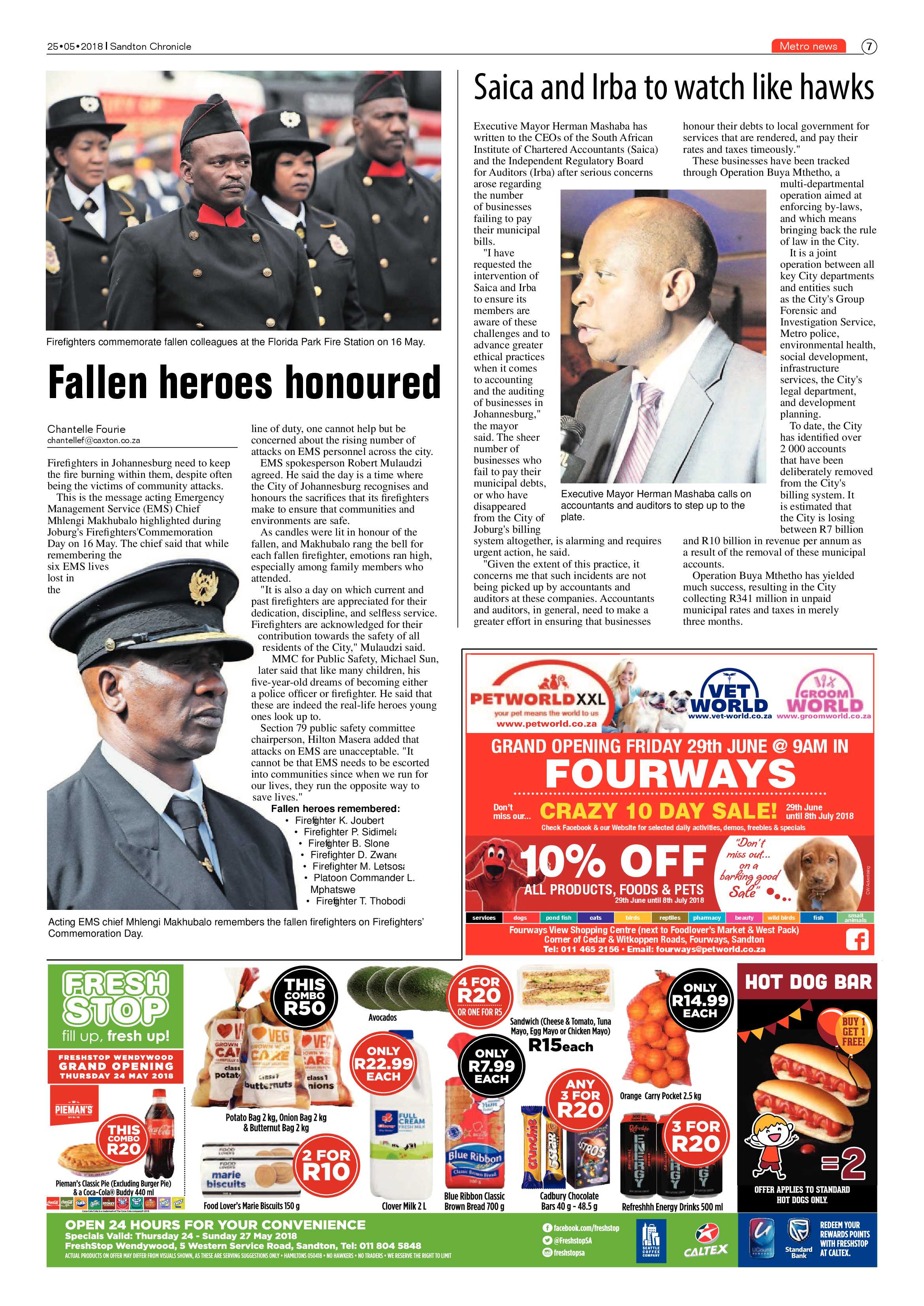 Sandton Chronicle 25 May 2018 page 7
